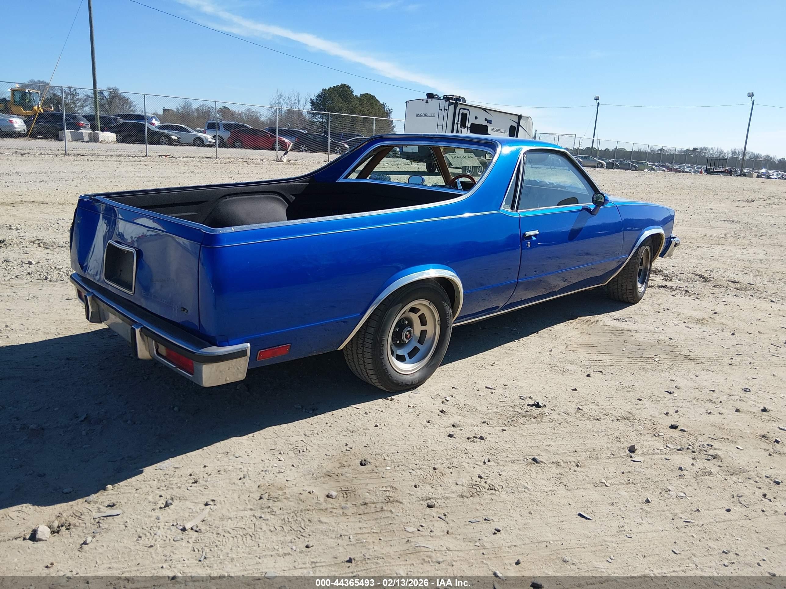 1979 Chevrolet El Camino   Синий vin: 1W80J9D438208    