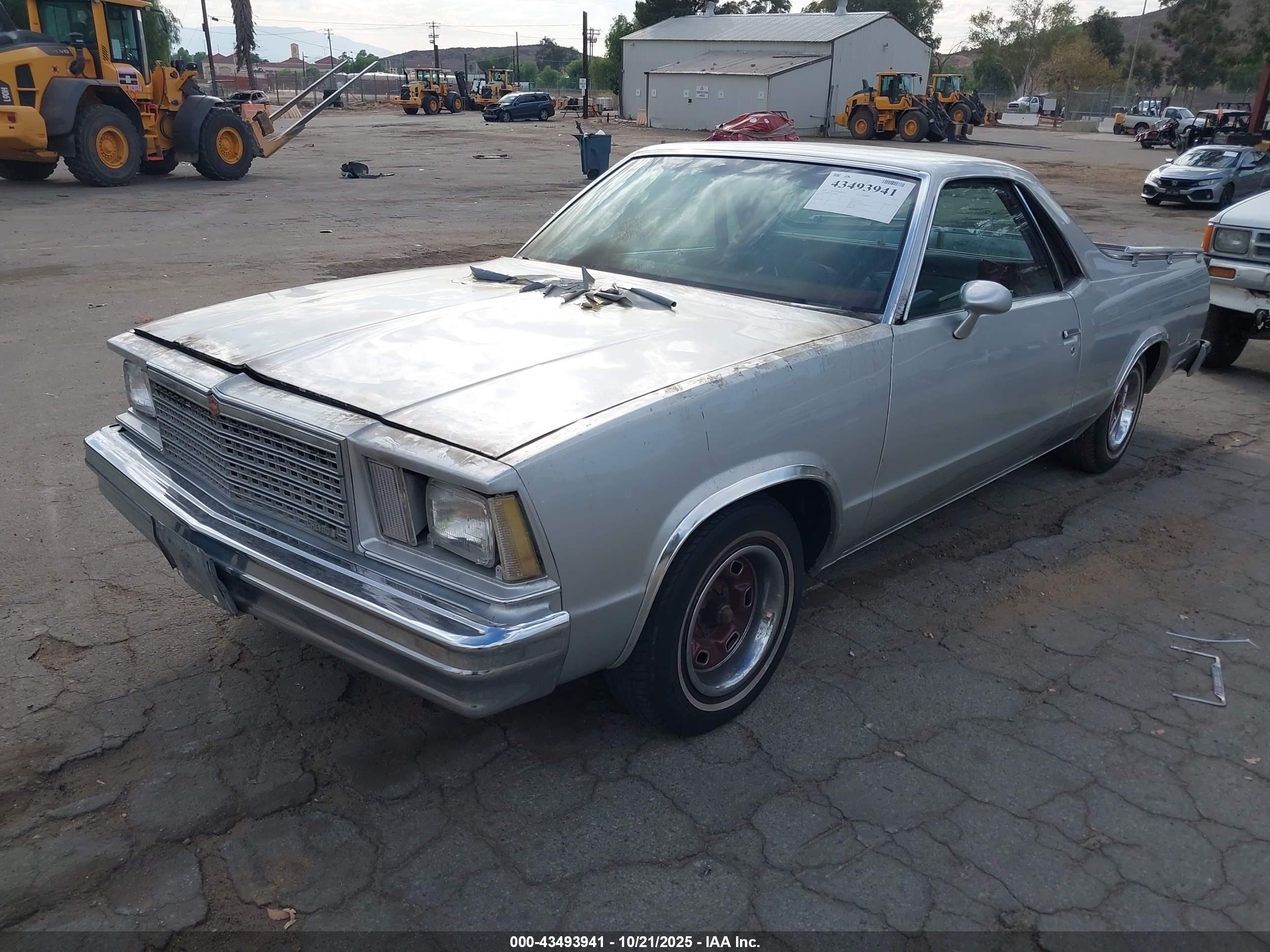 1979 Chevrolet El Camino   Silver vin: 1W80J9K436168    