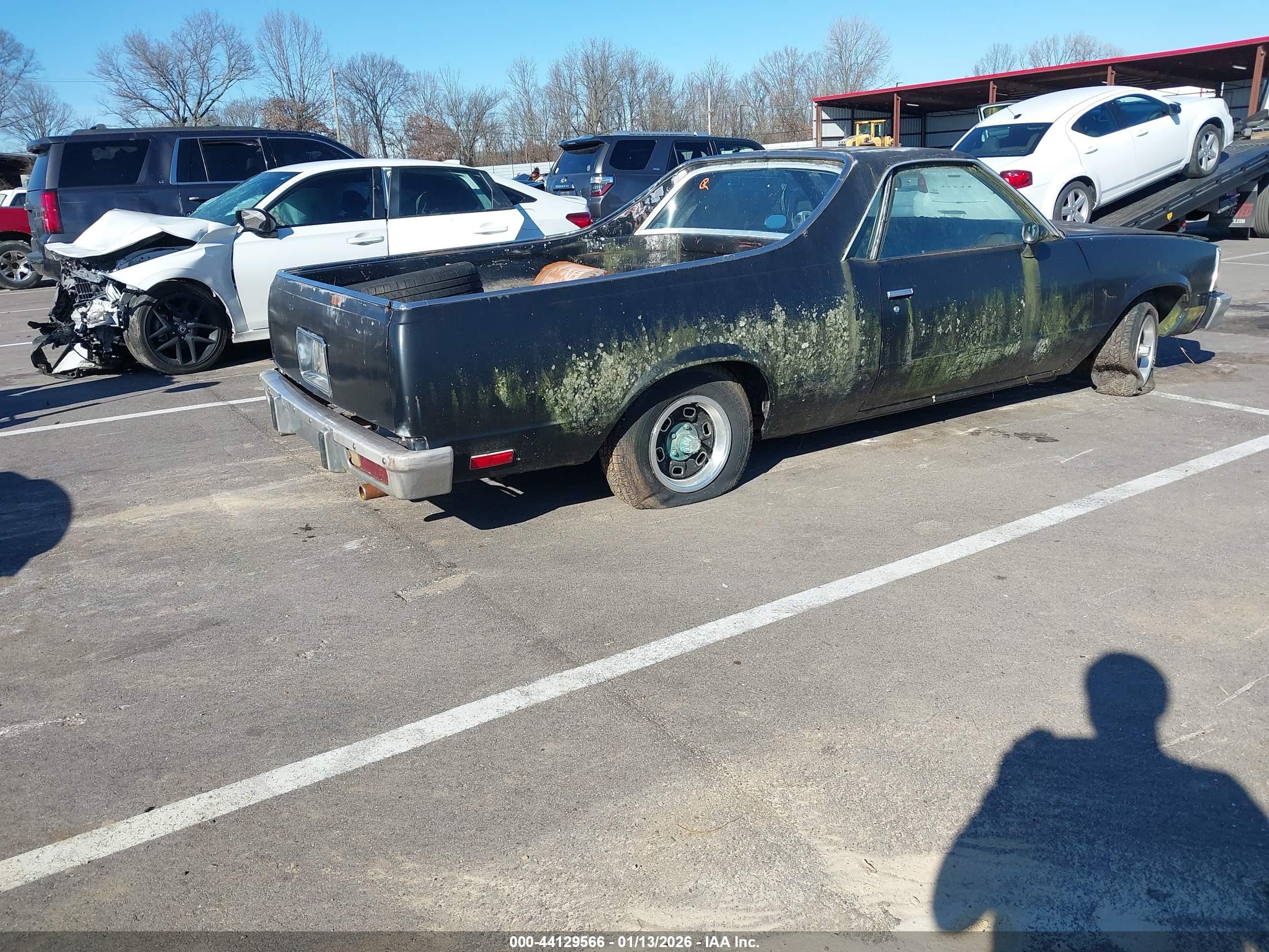 1980 Chevrolet El Camino   Black vin: 1W80JAK424020    