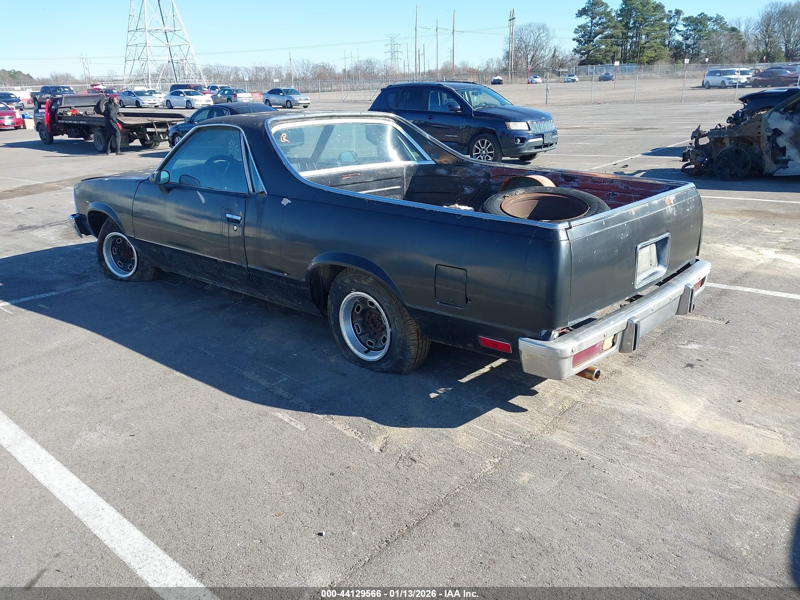 1980 Chevrolet El Camino   Black vin: 1W80JAK424020    