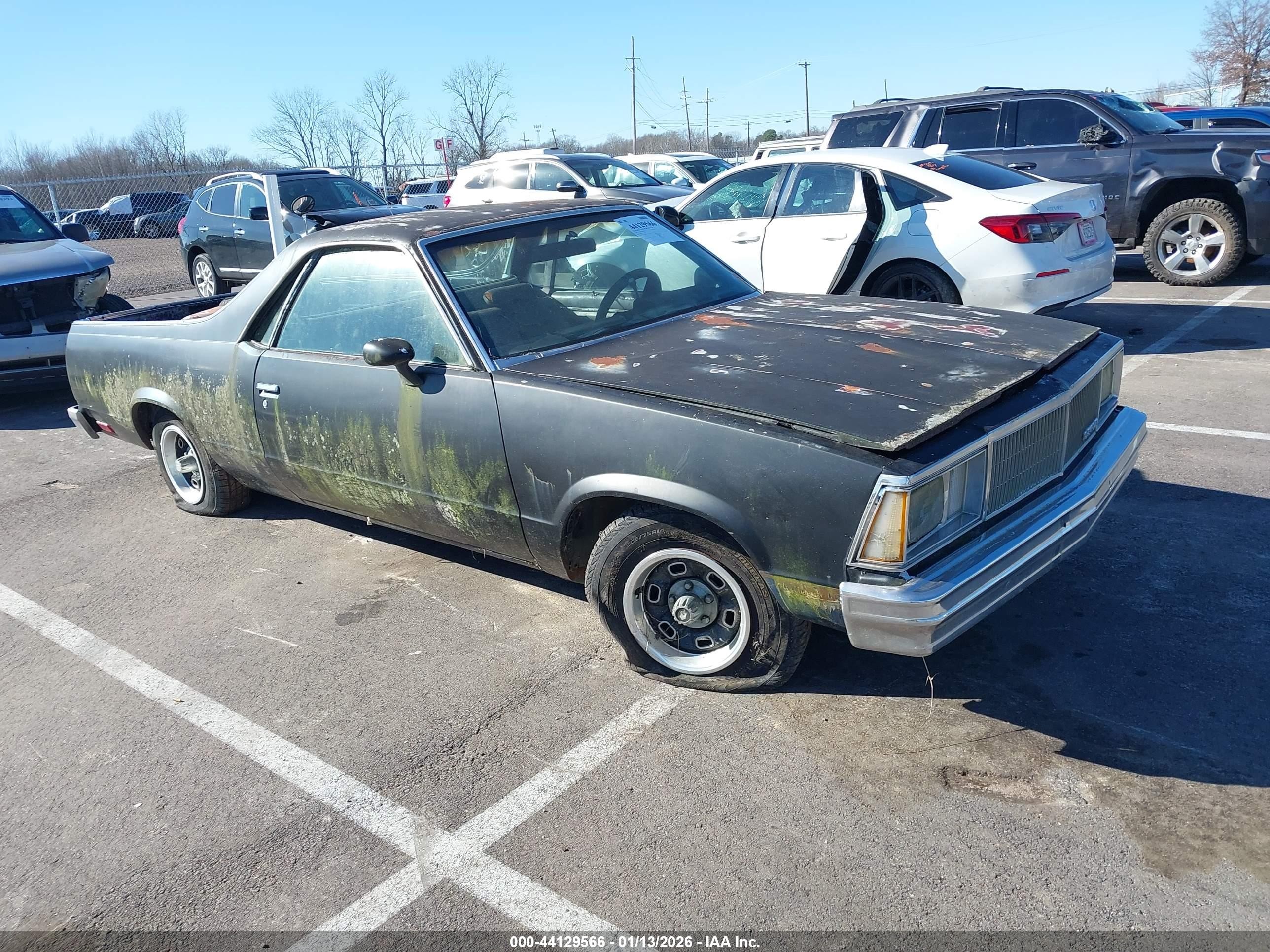 1980 Chevrolet El Camino   Черный vin: 1W80JAK424020    