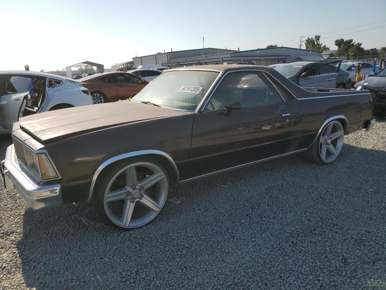 1980 Chevrolet El Camino Бордовый vin: 1W80JAR416378