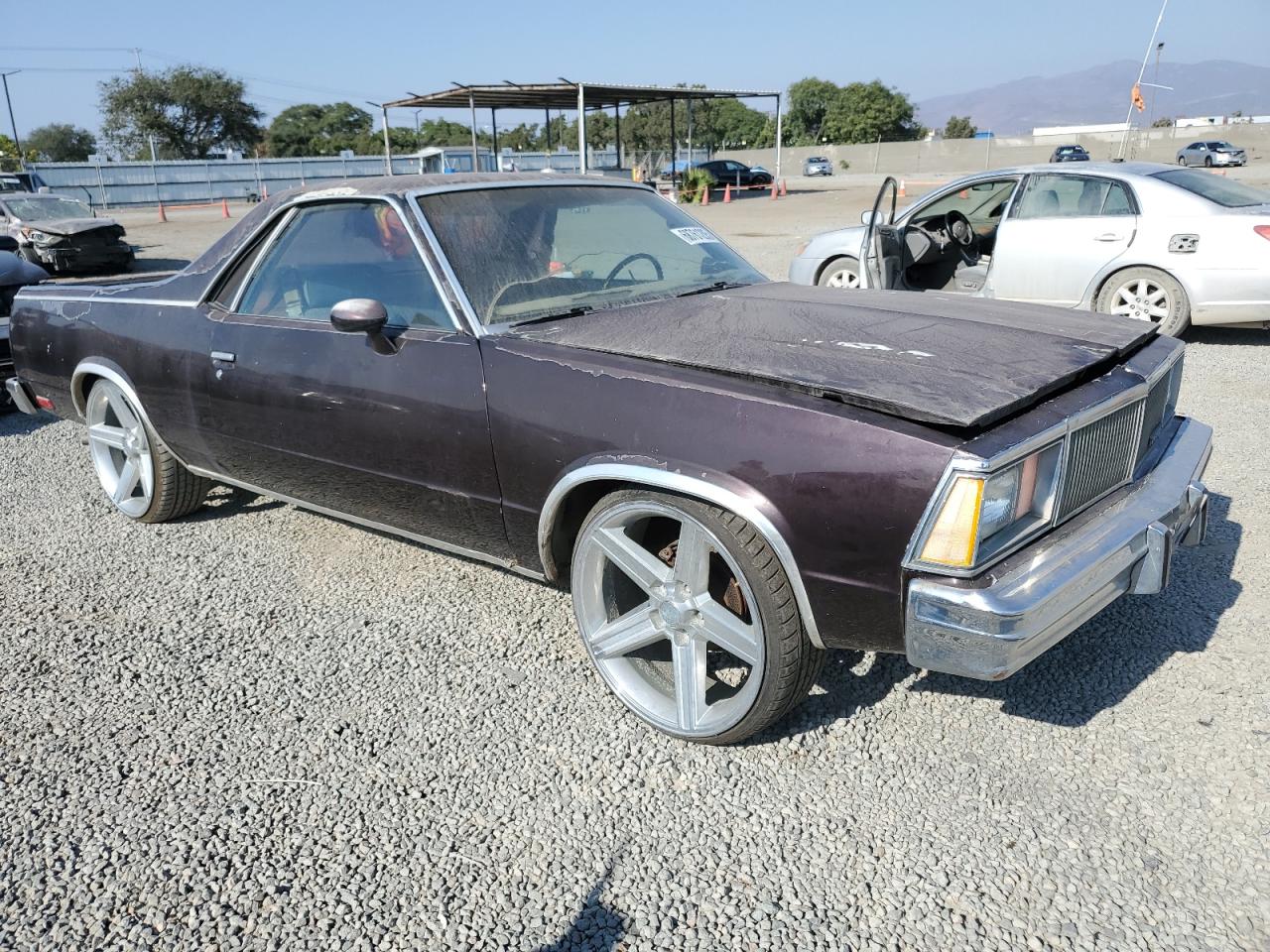 1980 Chevrolet El Camino Бордовый vin: 1W80JAR416378