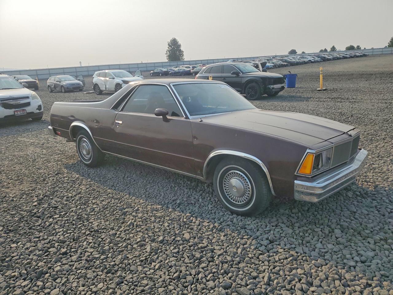 1980 Chevrolet El Camino Maroon vin: 1W80K7K16248