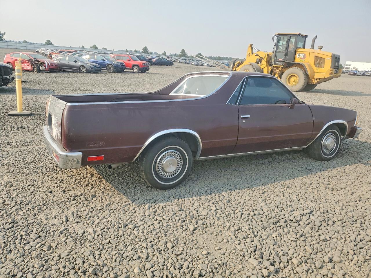 1980 Chevrolet El Camino Maroon vin: 1W80K7K16248