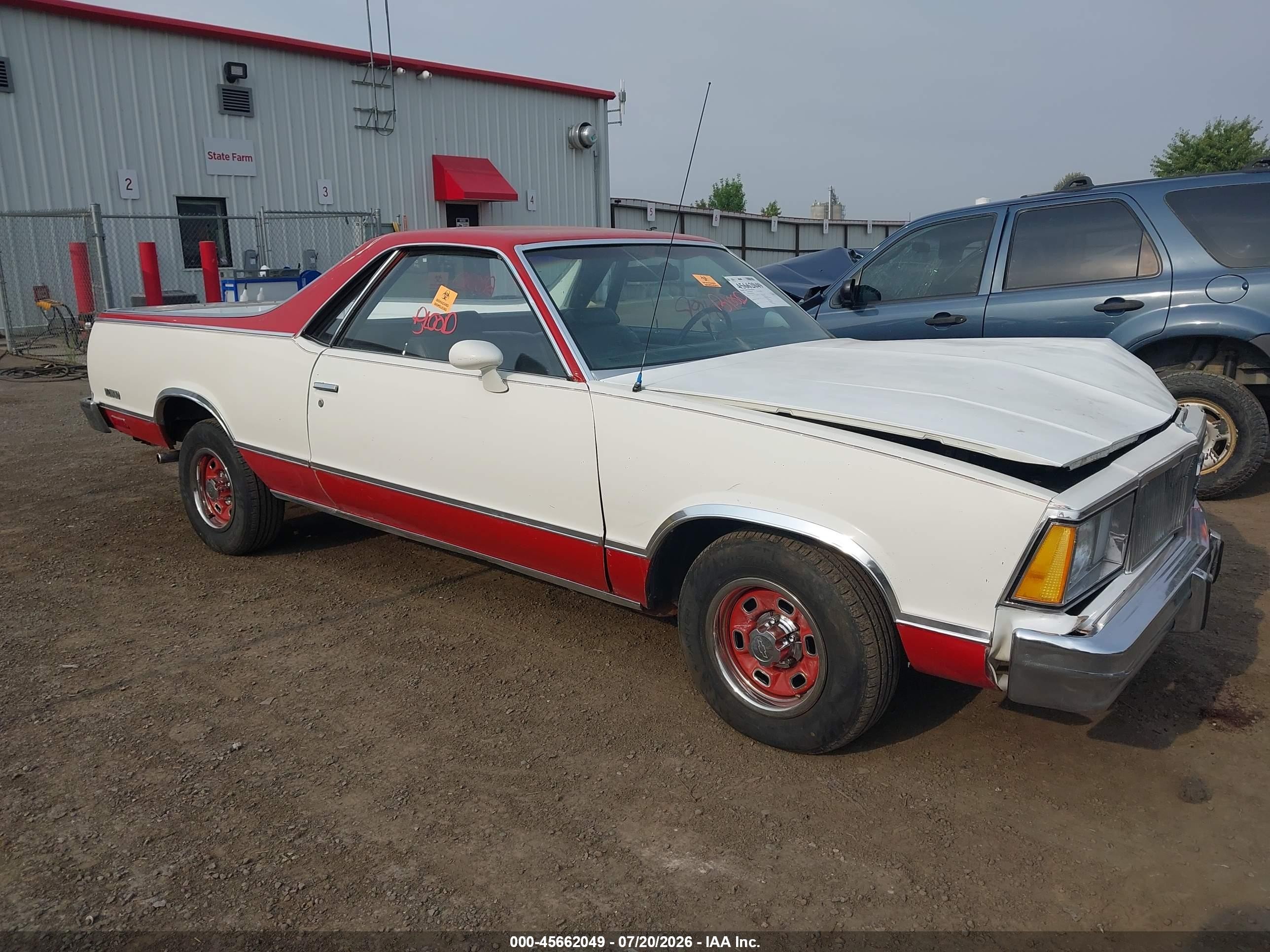 1980 Chevrolet El Camino   White vin: 1W80KAK506373    