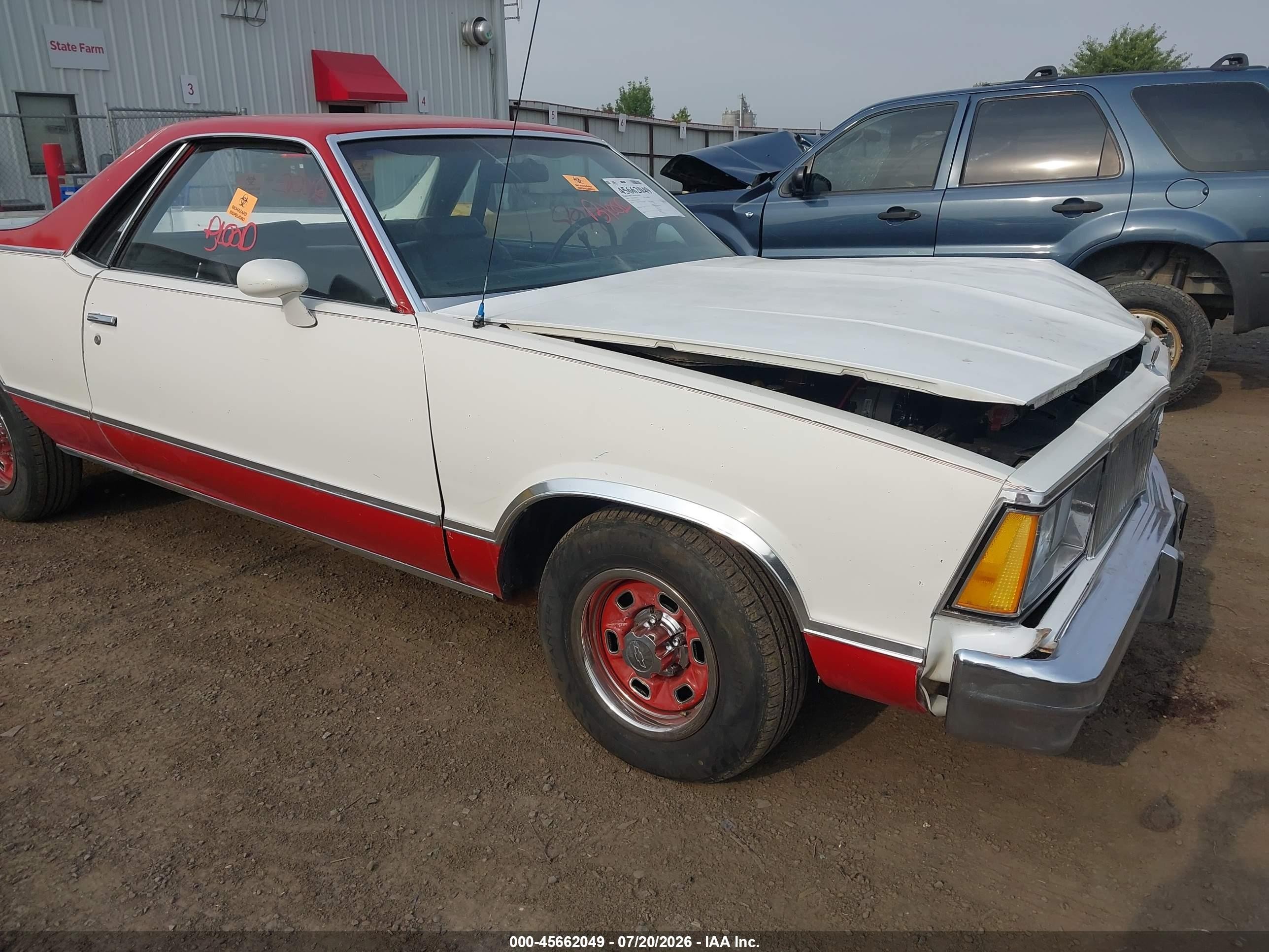 1980 Chevrolet El Camino   Белый vin: 1W80KAK506373    