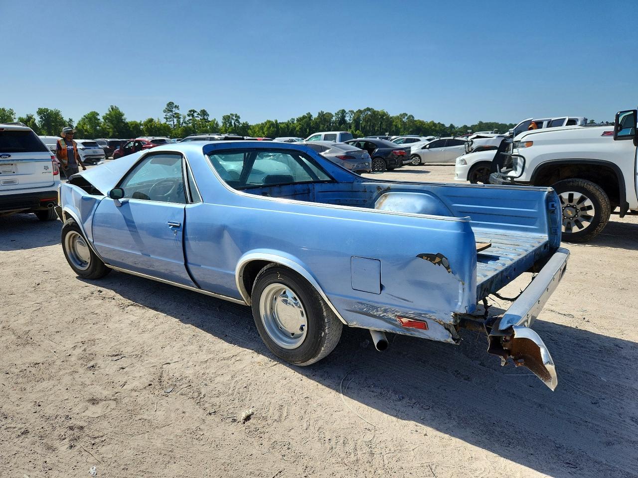 1980 Chevrolet El Camino Blue vin: 1W80KAR437175