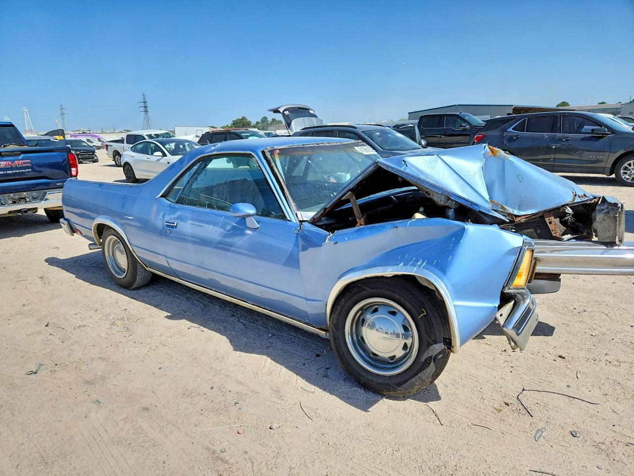 1980 Chevrolet El Camino Blue vin: 1W80KAR437175