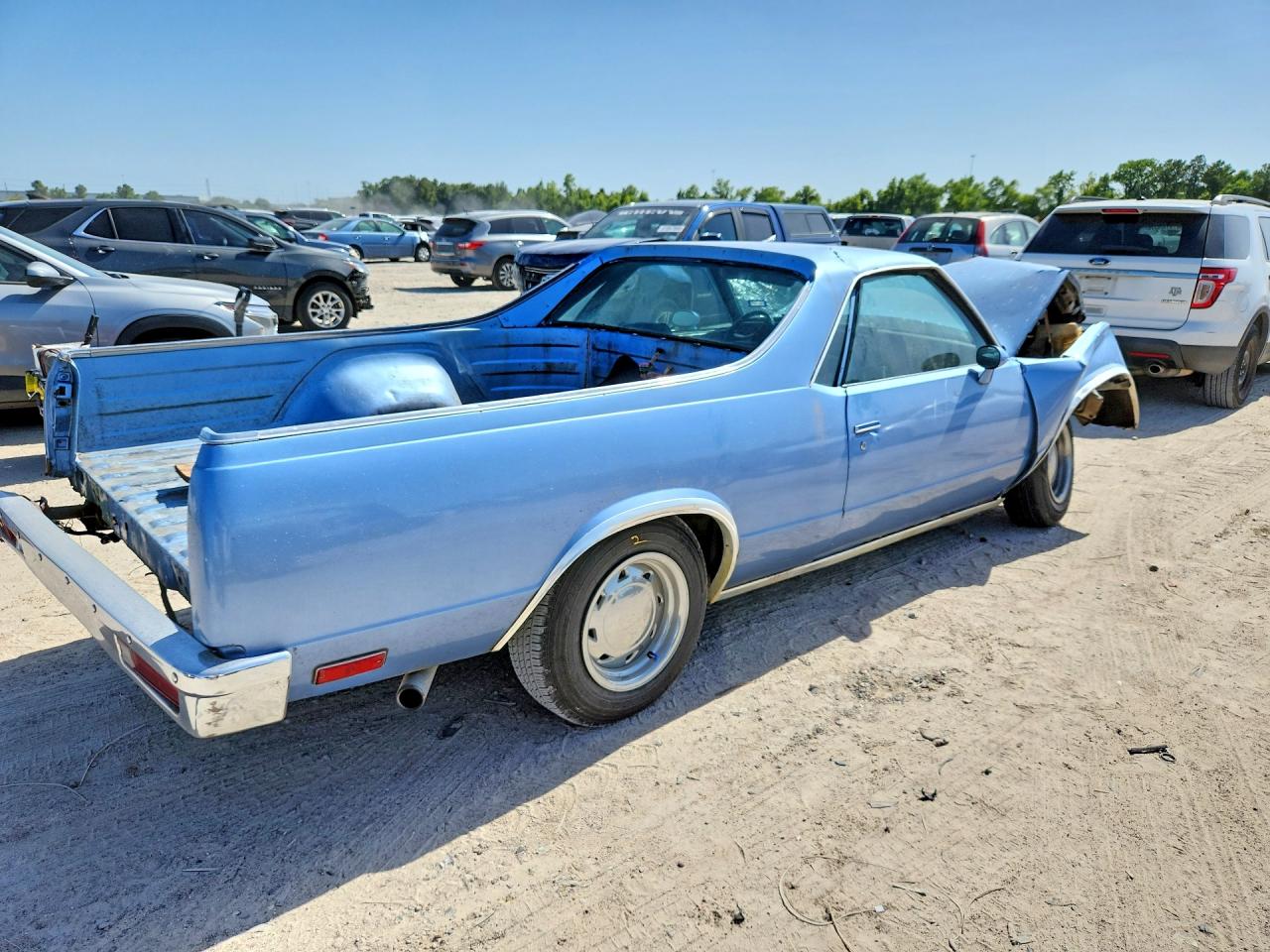 1980 Chevrolet El Camino Blue vin: 1W80KAR437175