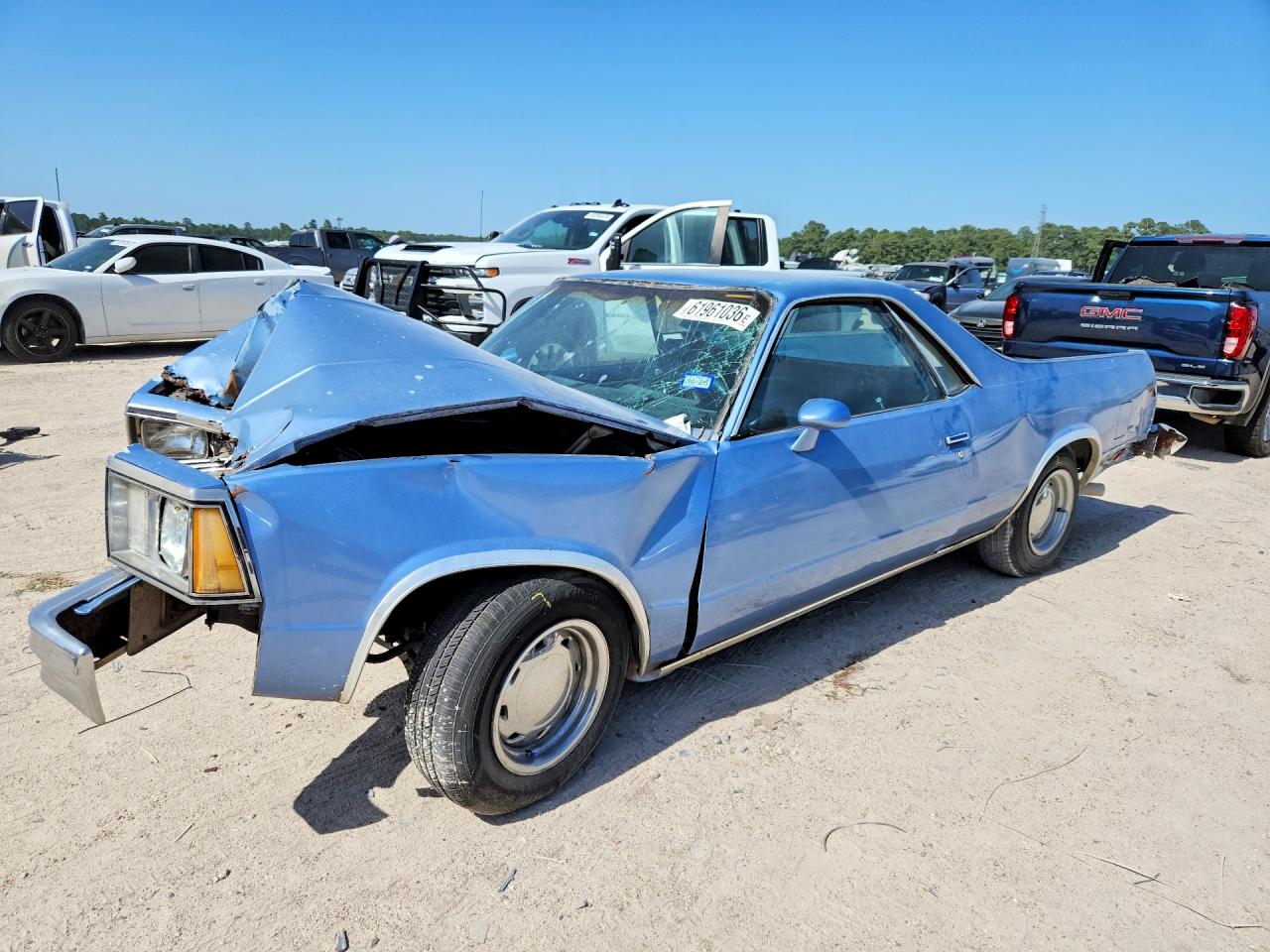 1980 Chevrolet El Camino Blue vin: 1W80KAR437175