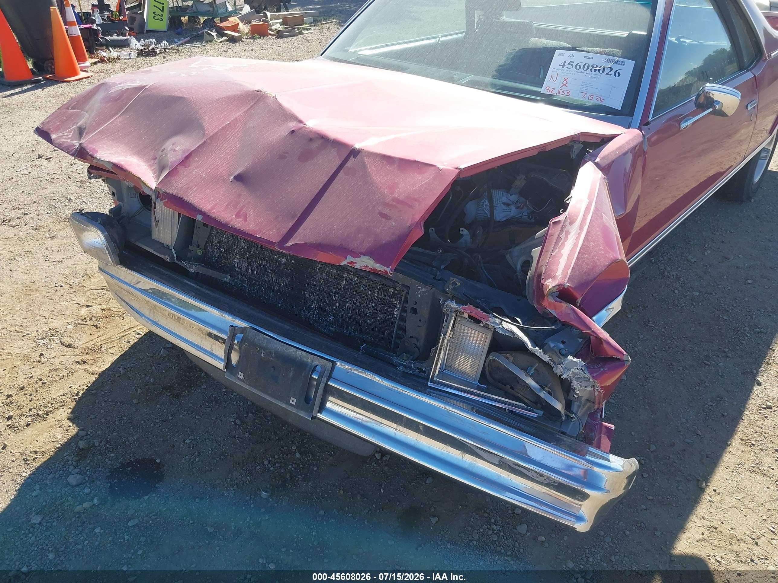 1980 Chevrolet El Camino   Бордовый vin: 1WB0JAZ401485    