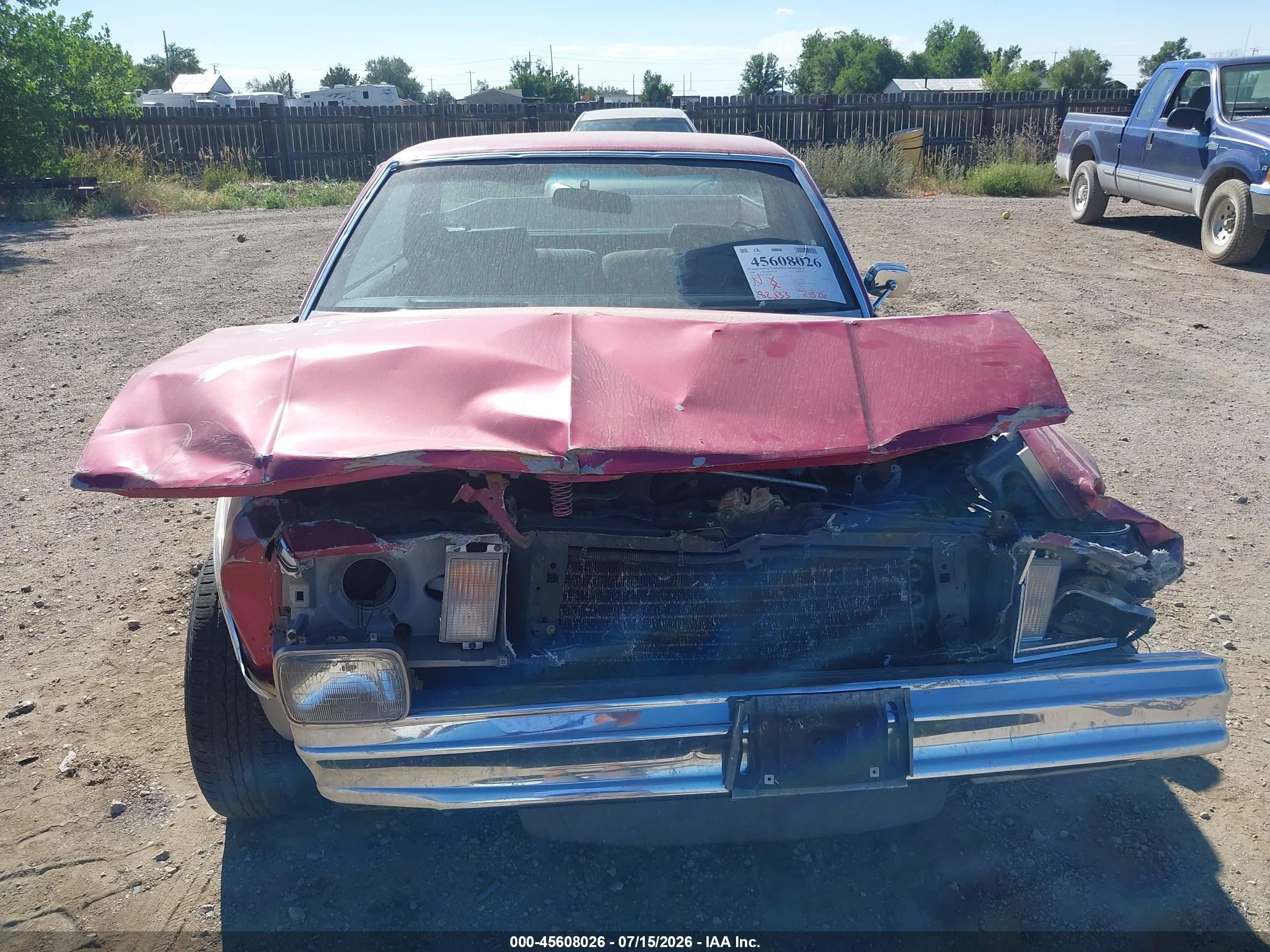 1980 Chevrolet El Camino   Бордовый vin: 1WB0JAZ401485    