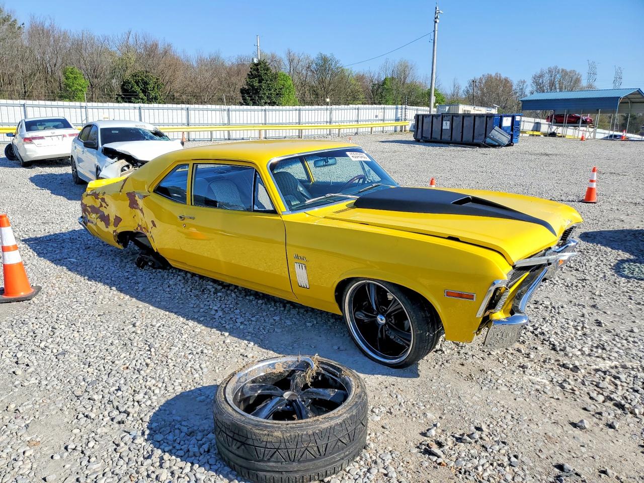 1972 Chev Nova Желтый vin: 1X27F2W377325