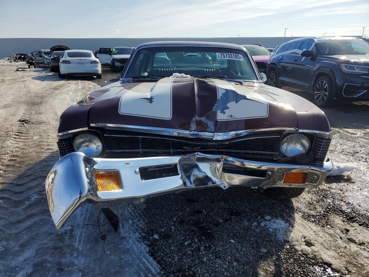 1974 Chevrolet Nova Бордовый vin: 1X27H4W130193