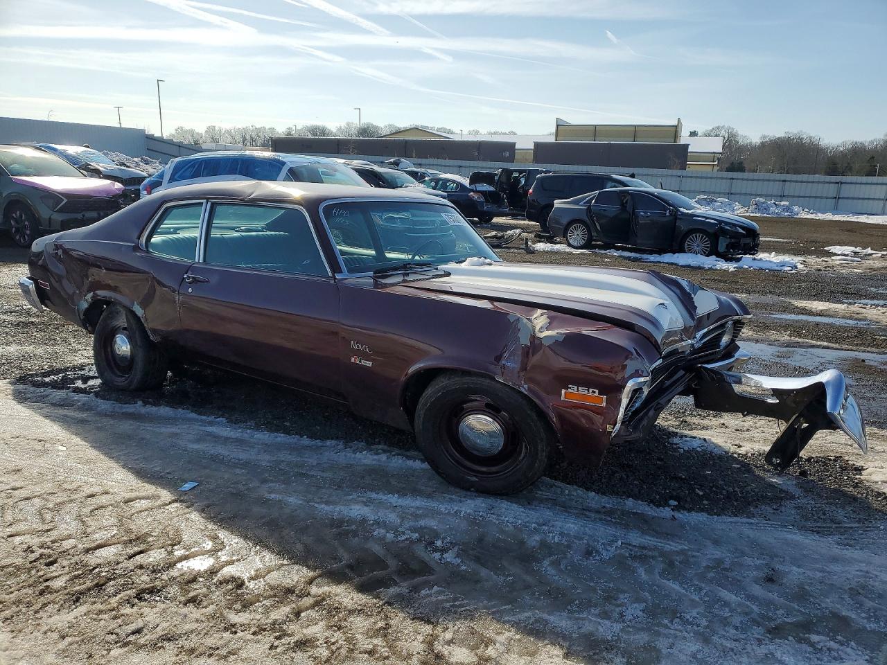 1974 Chevrolet Nova Бордовый vin: 1X27H4W130193