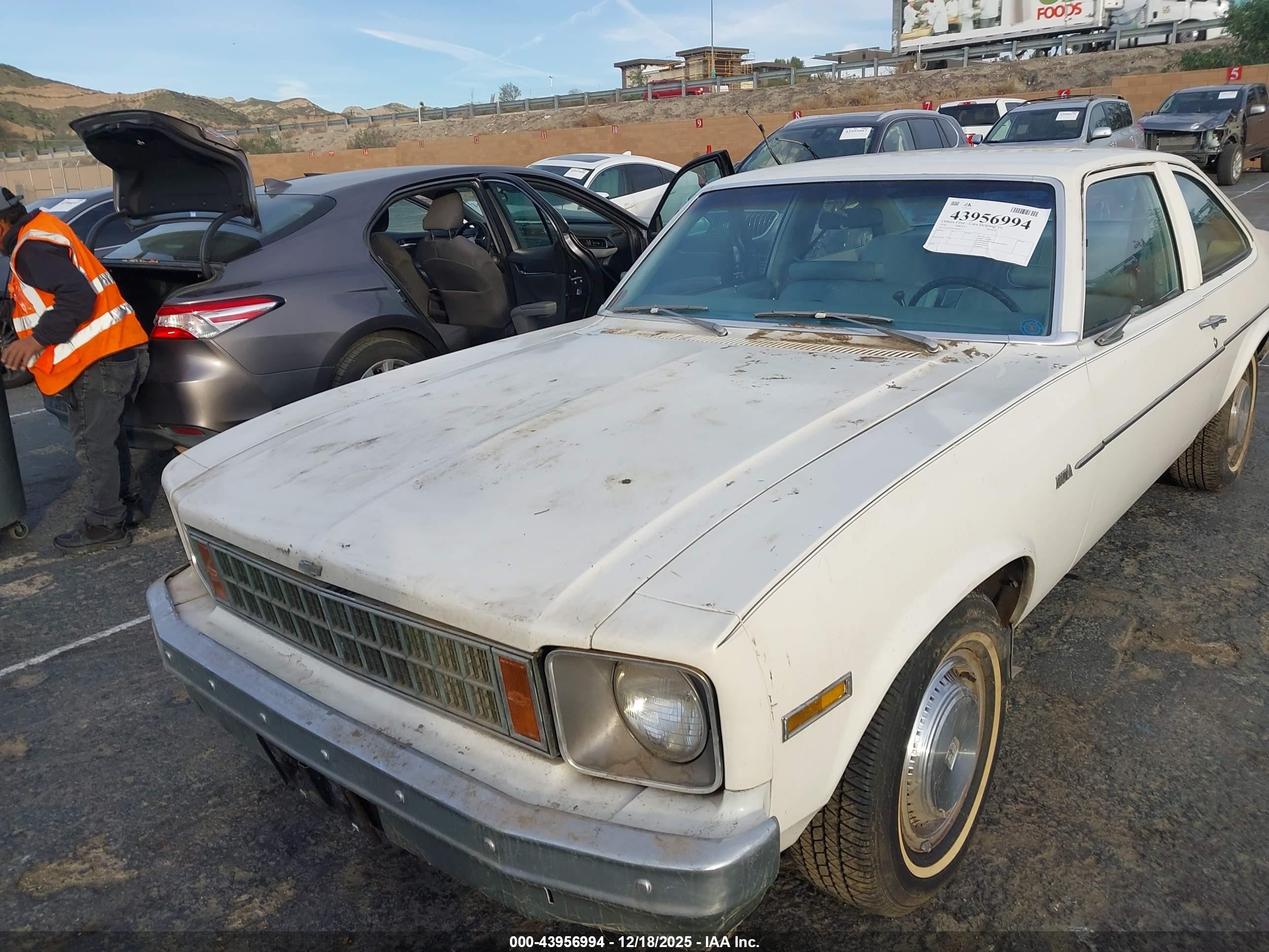 1978 Chevrolet Nova   Белый vin: 1X27U8W185242    