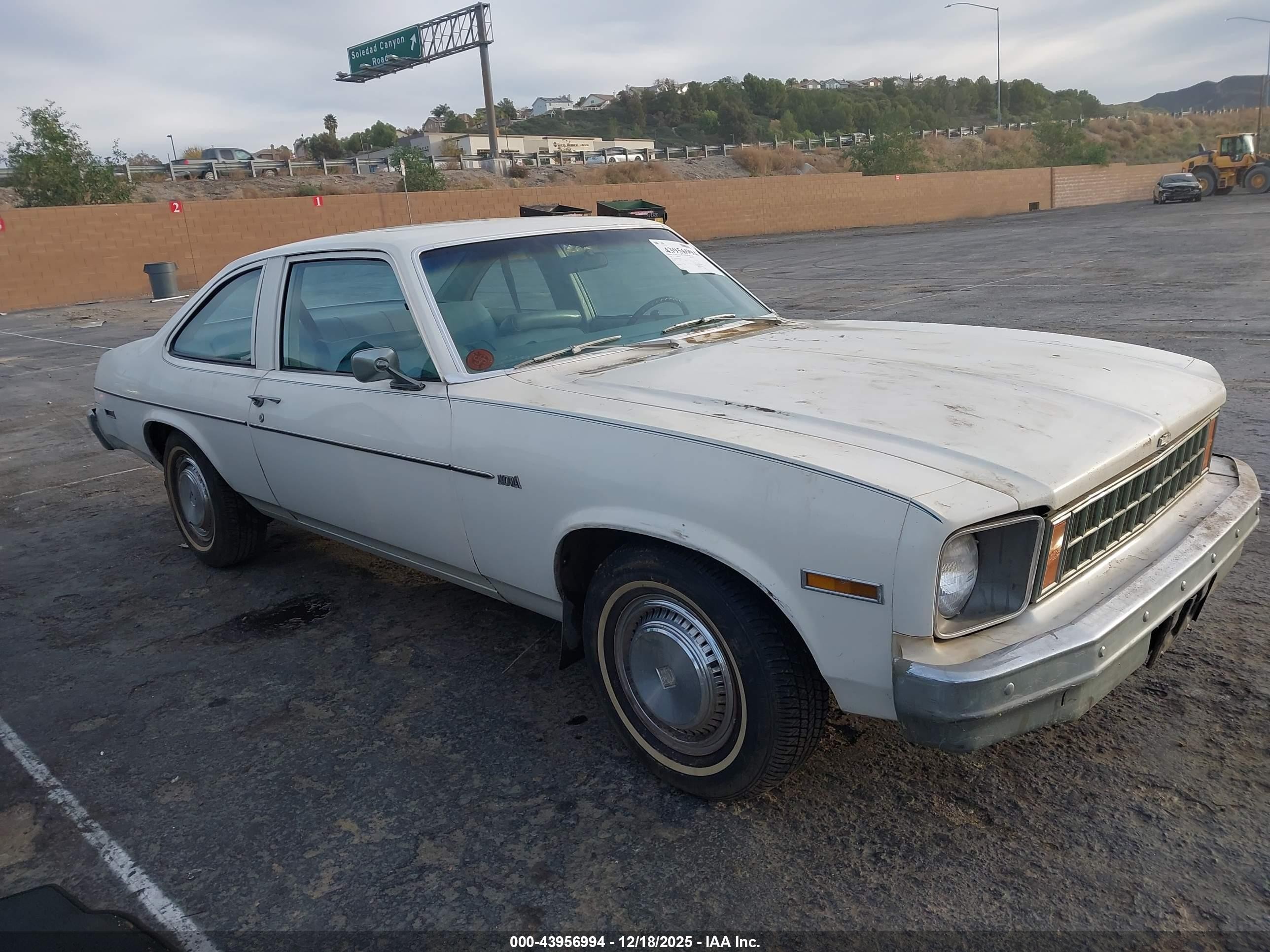 1978 Chevrolet Nova   White vin: 1X27U8W185242    