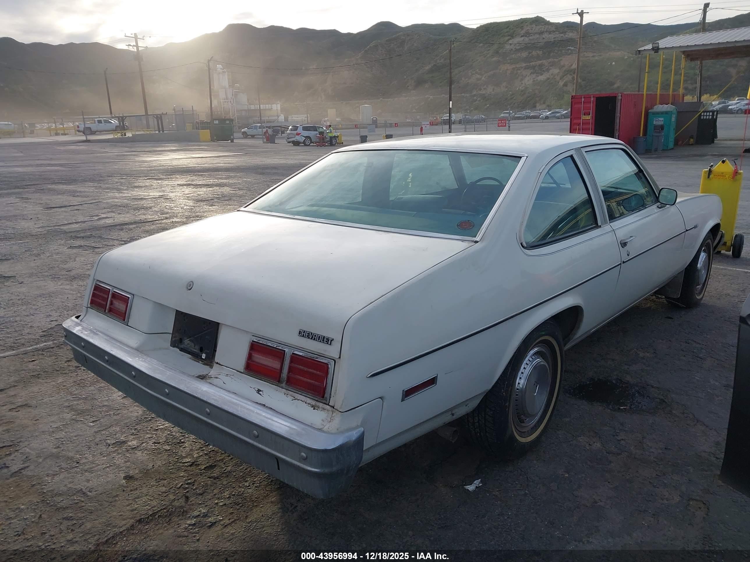 1978 Chevrolet Nova   Белый vin: 1X27U8W185242    