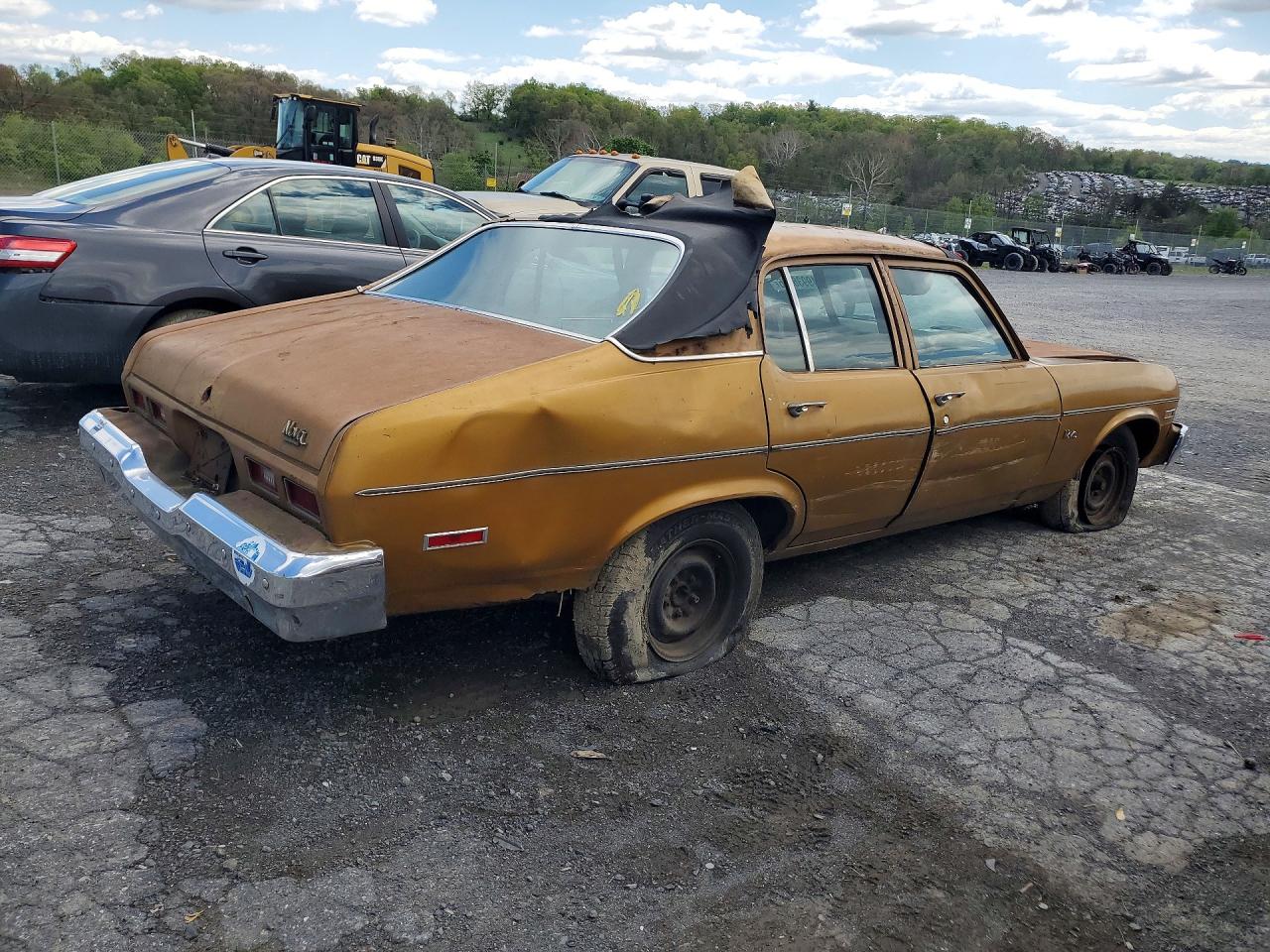 1974 Chevrolet Nova Золотой vin: 1X69H4W237662