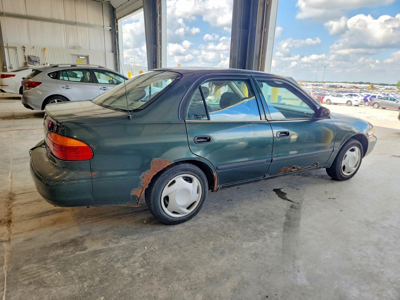 2001 Chevrolet Geo Prizm Base Green vin: 1Y1SK52801Z429425