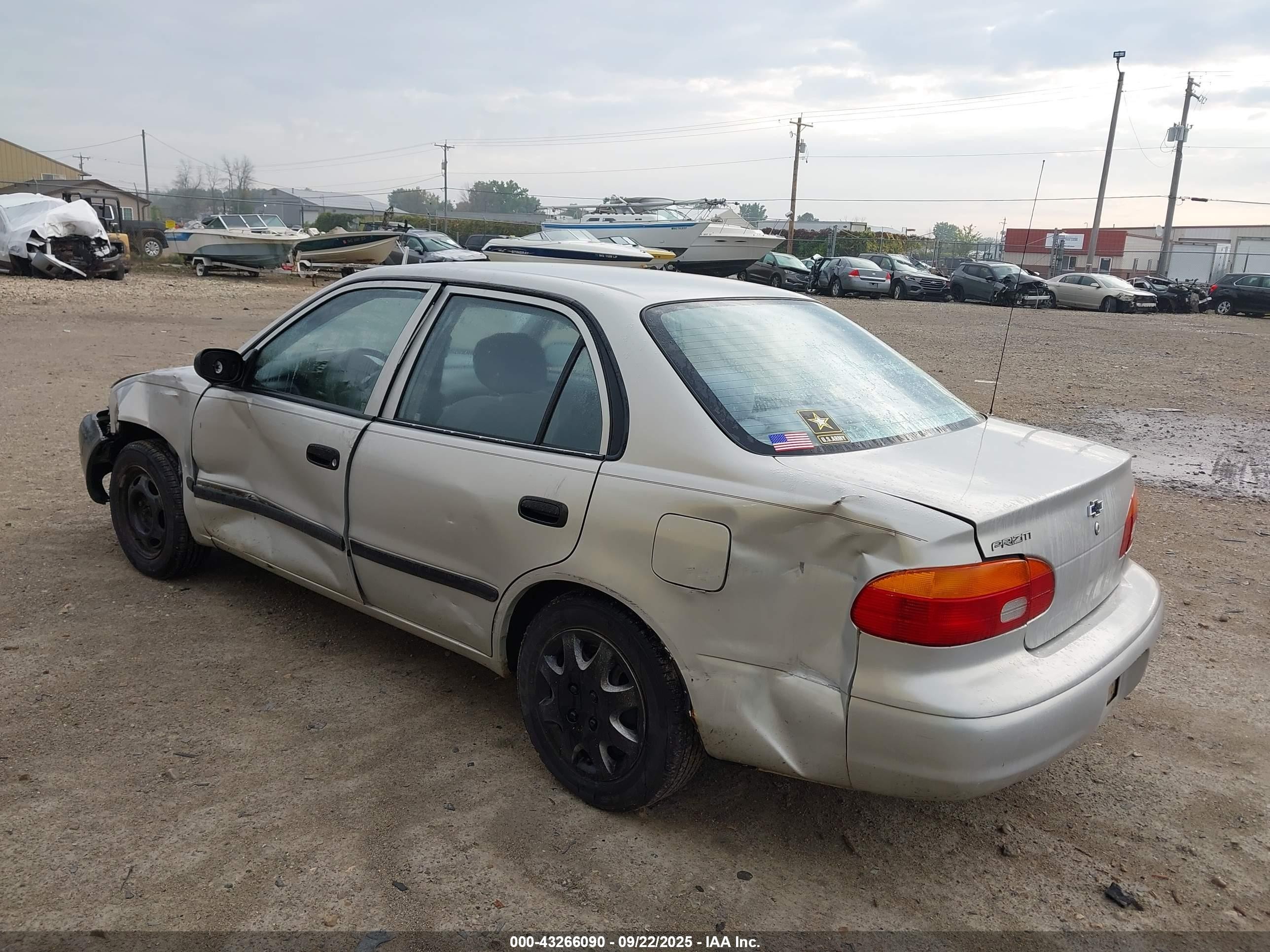 2001 Chevrolet Prizm   Серебряный vin: 1Y1SK52811Z437579