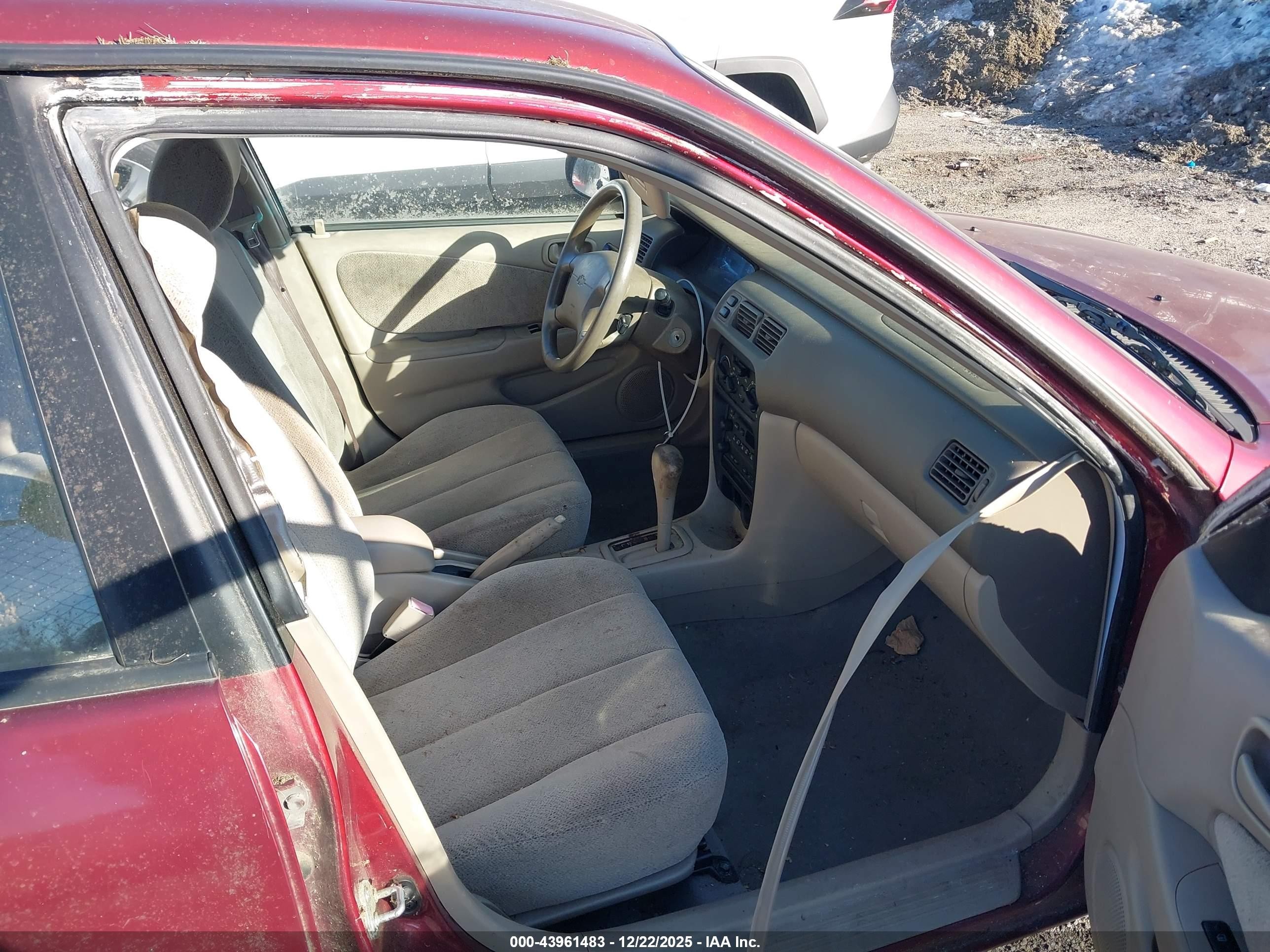 2000 Chevrolet Prizm Lsi Red vin: 1Y1SK5282YZ413446
