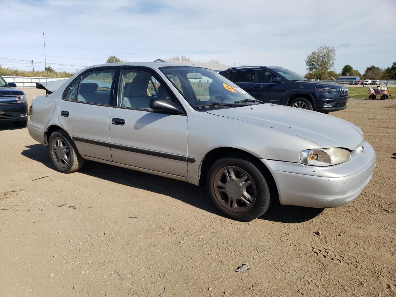 1999 Chevrolet Geo Prizm Base Silver vin: 1Y1SK5286XZ440700