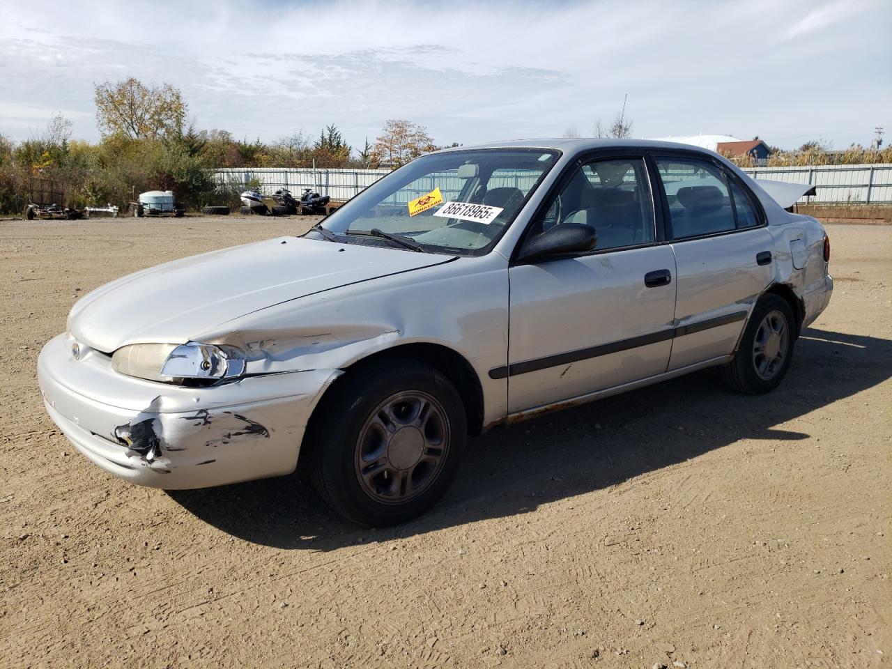 1999 Chevrolet Geo Prizm Base Silver vin: 1Y1SK5286XZ440700