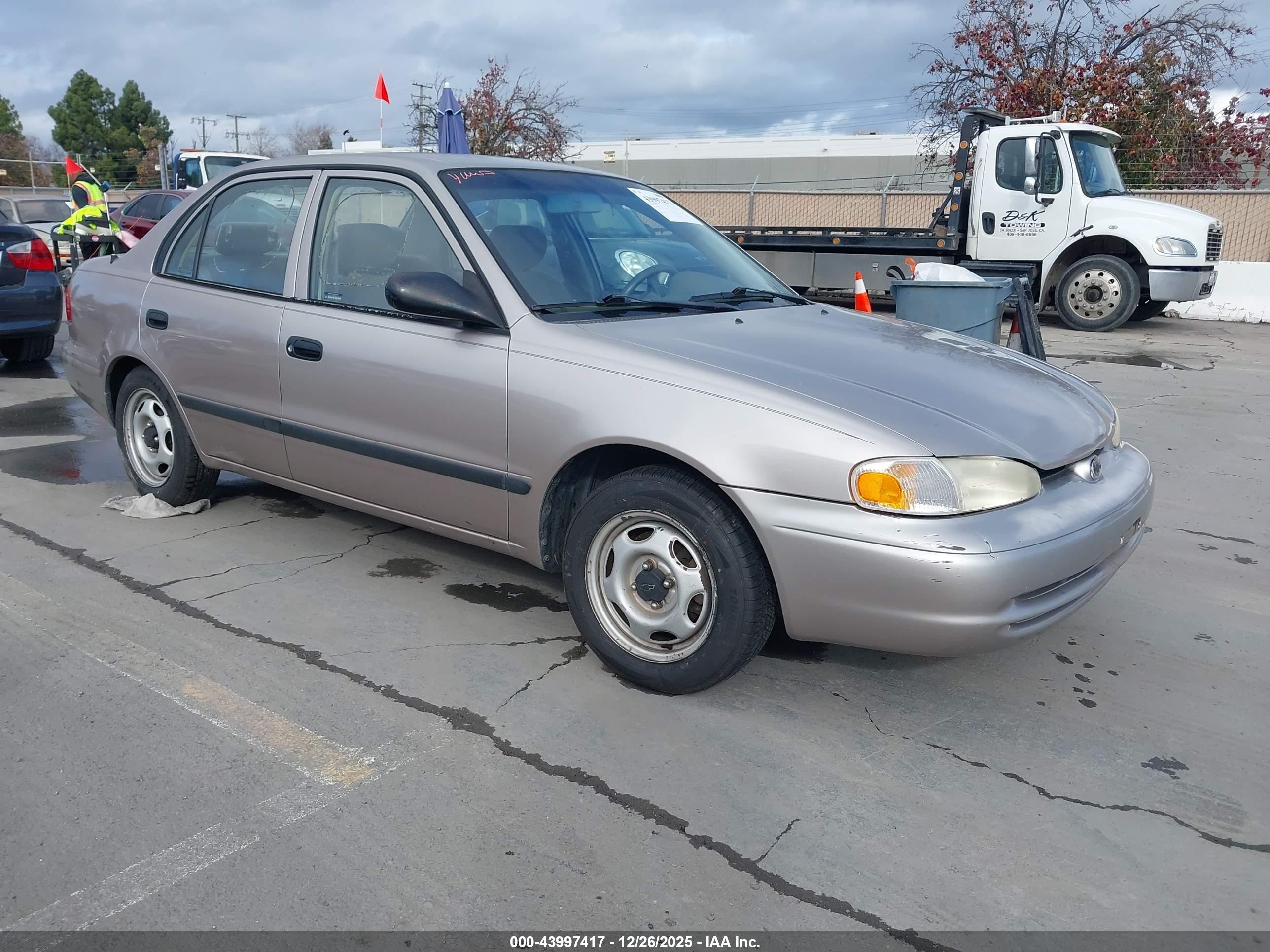 1999 Chevrolet Prizm   Gold vin: 1Y1SK5289XZ413751