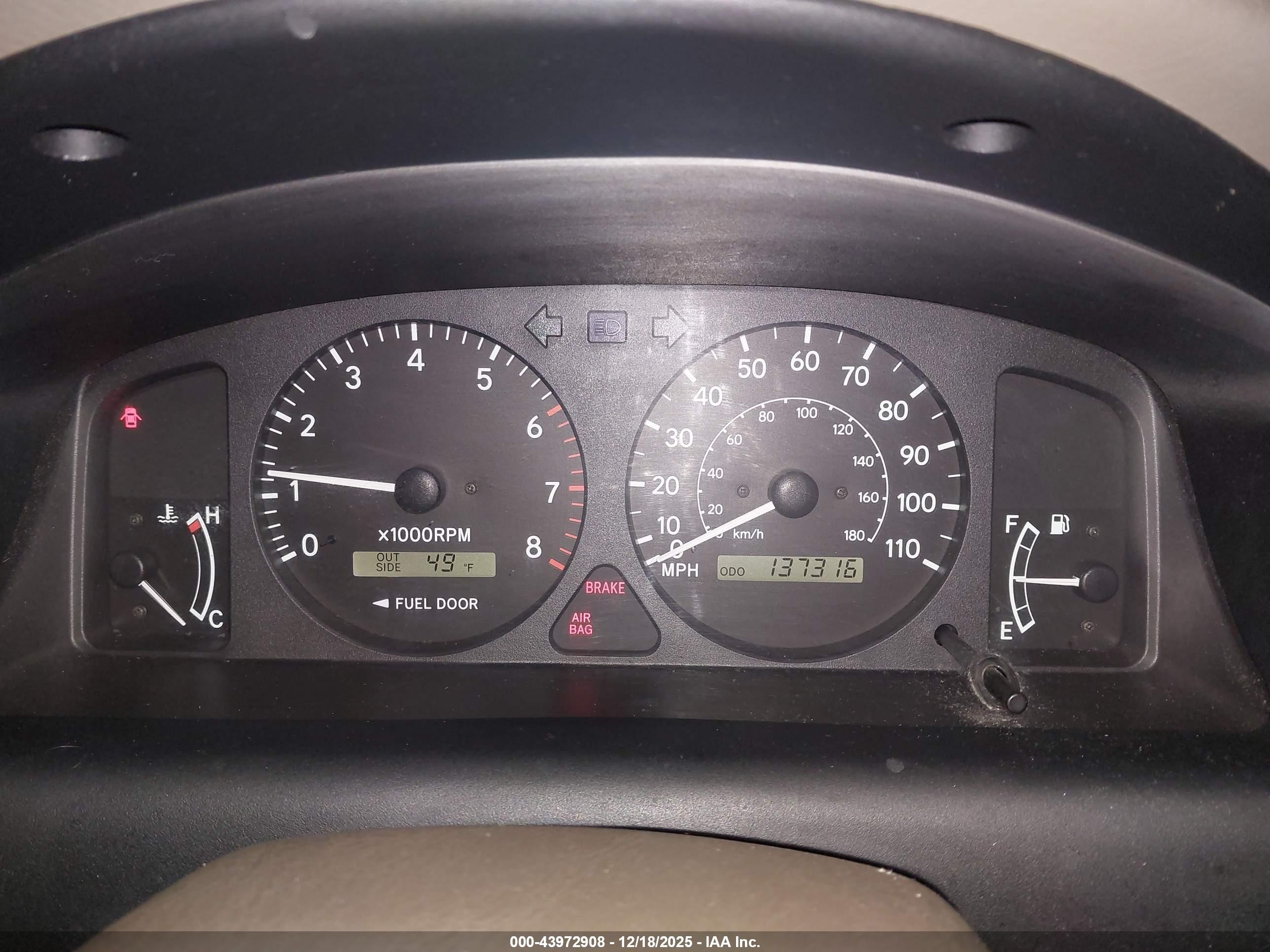 1998 Chevrolet Prizm   Зеленый vin: 1Y1SK528XWZ404720