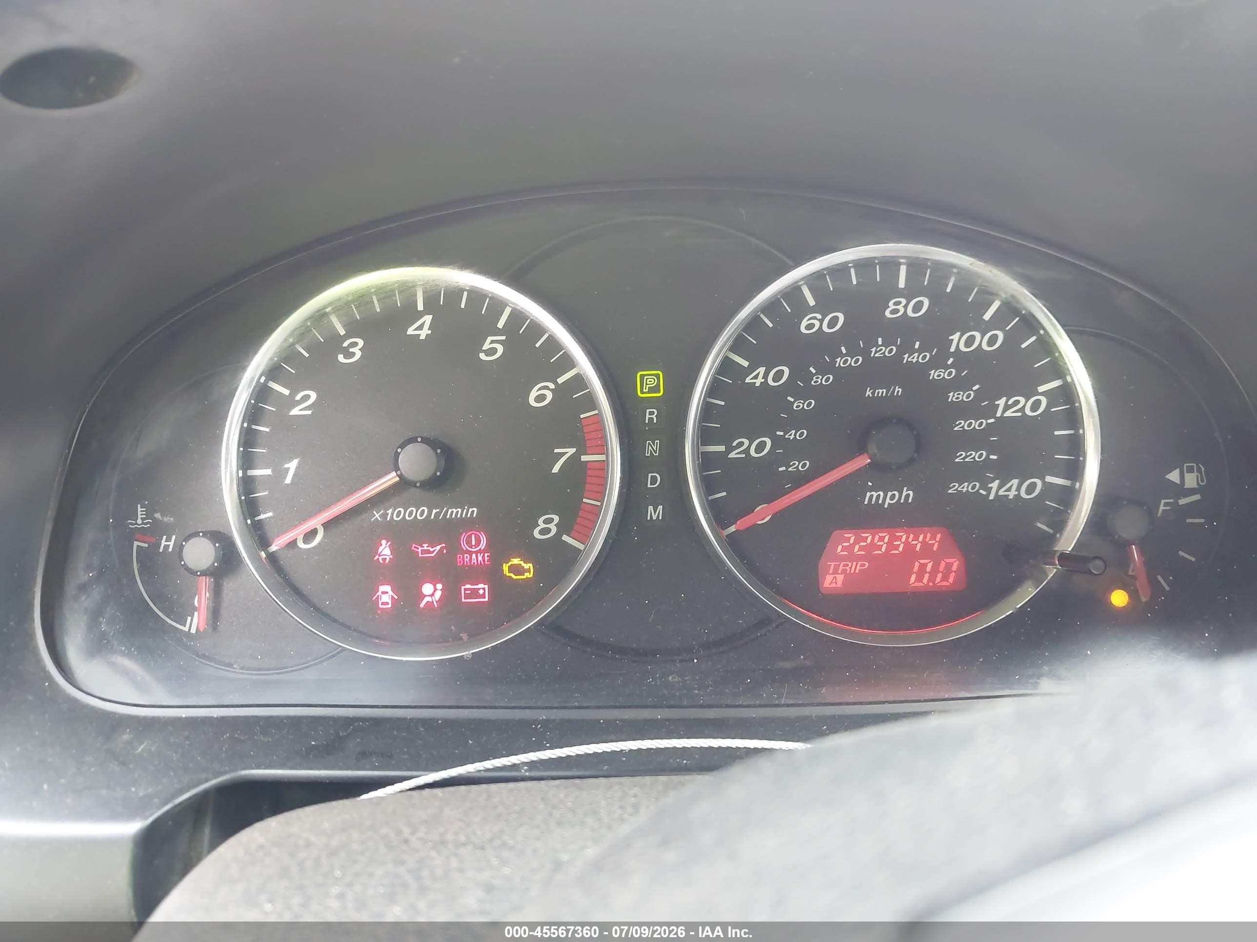 2003 Mazda Mazda6 I Серый vin: 1YVFP80C035M10166