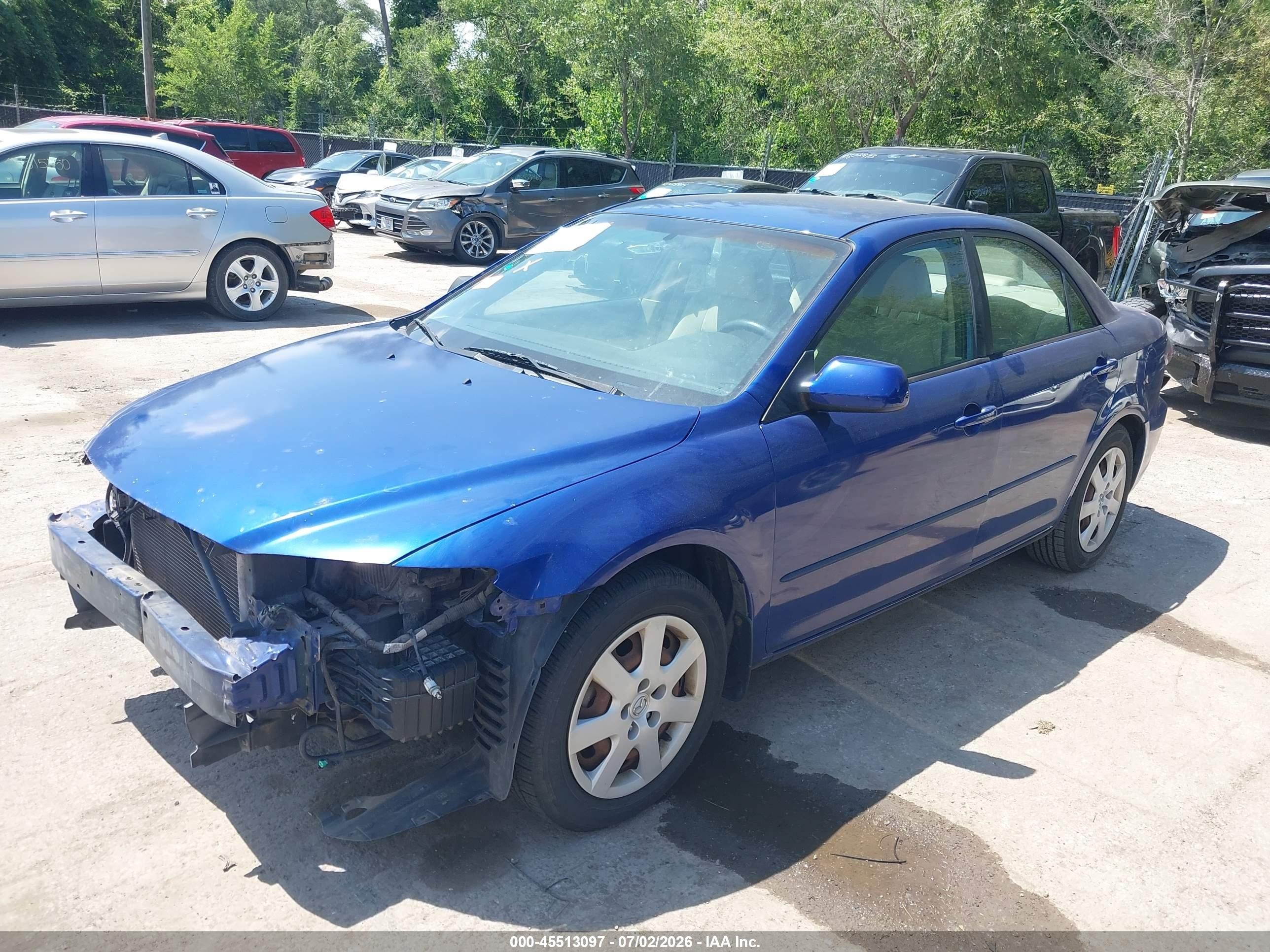 2006 Mazda Mazda6 I Blue vin: 1YVFP80C065M66614