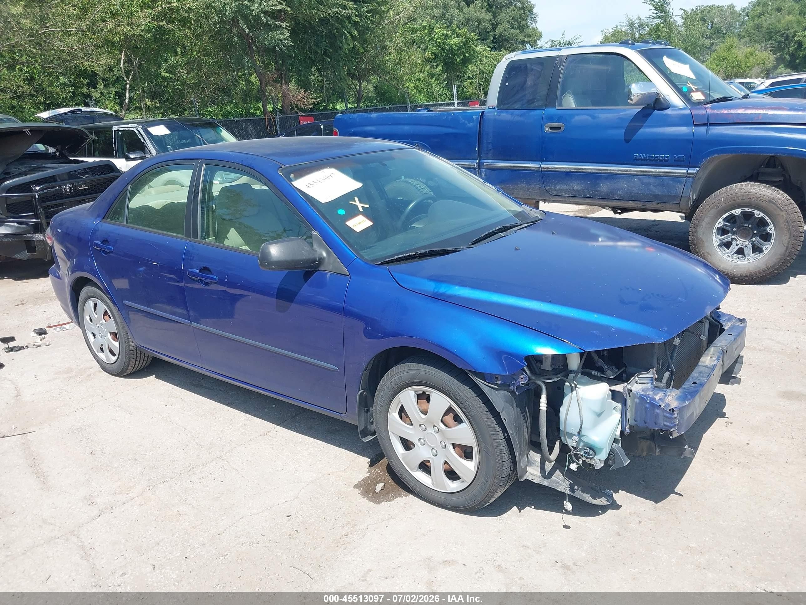 2006 Mazda Mazda6 I Blue vin: 1YVFP80C065M66614