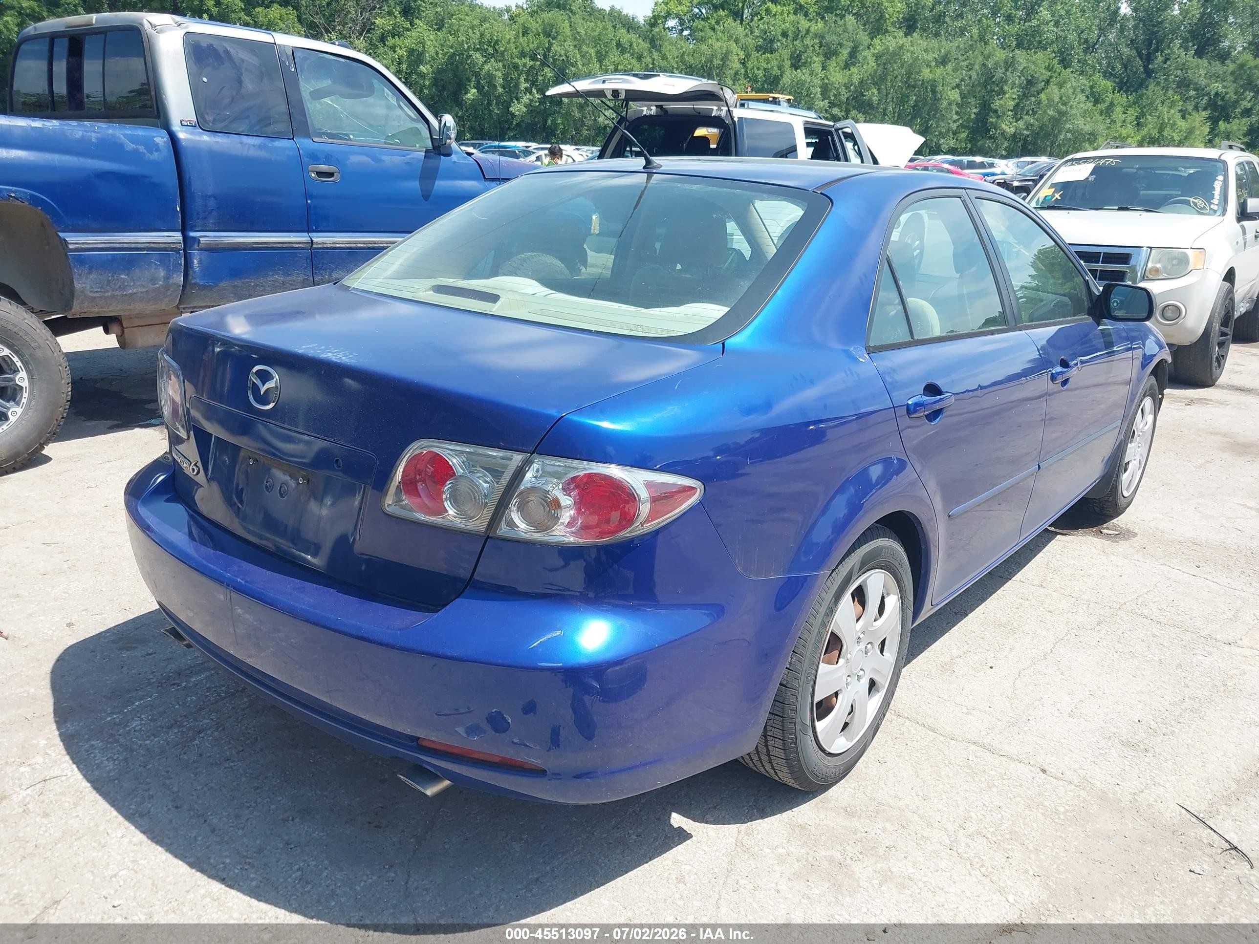2006 Mazda Mazda6 I Blue vin: 1YVFP80C065M66614