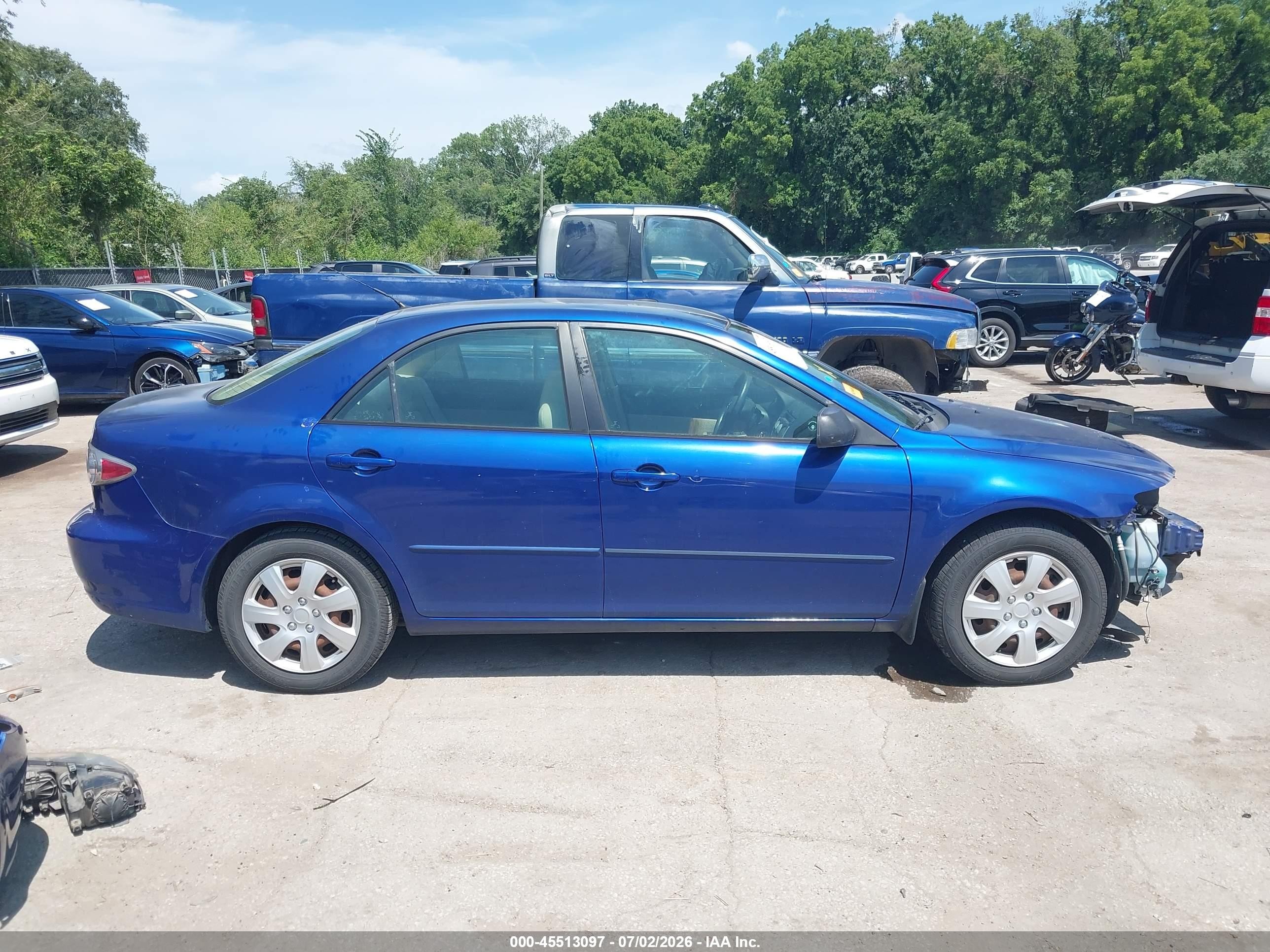 2006 Mazda Mazda6 I Blue vin: 1YVFP80C065M66614