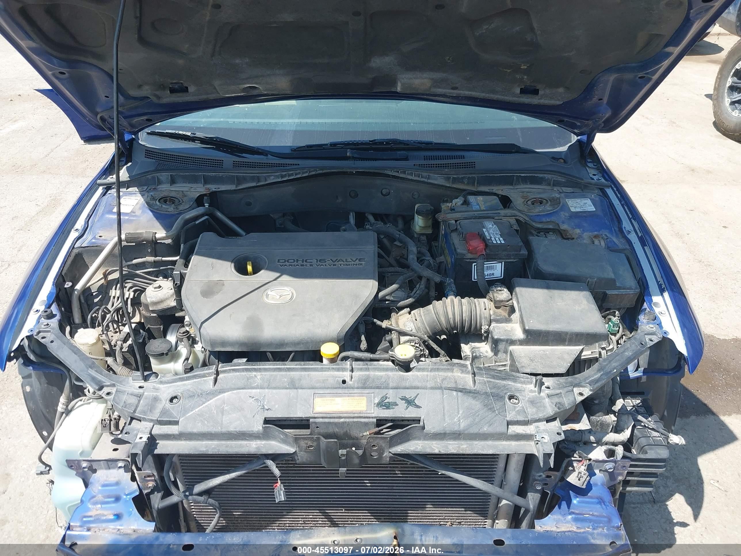 2006 Mazda Mazda6 I Blue vin: 1YVFP80C065M66614