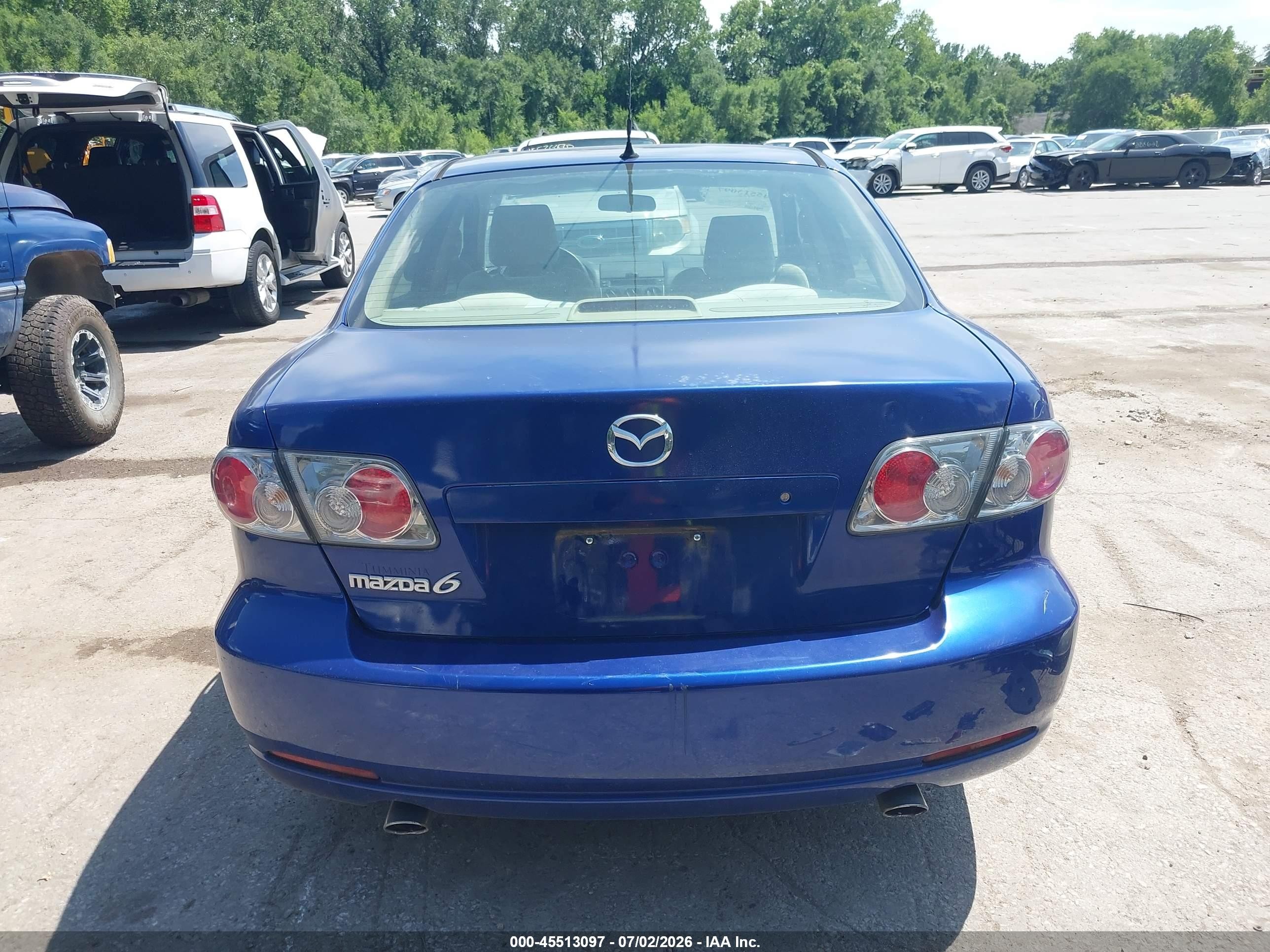 2006 Mazda Mazda6 I Blue vin: 1YVFP80C065M66614