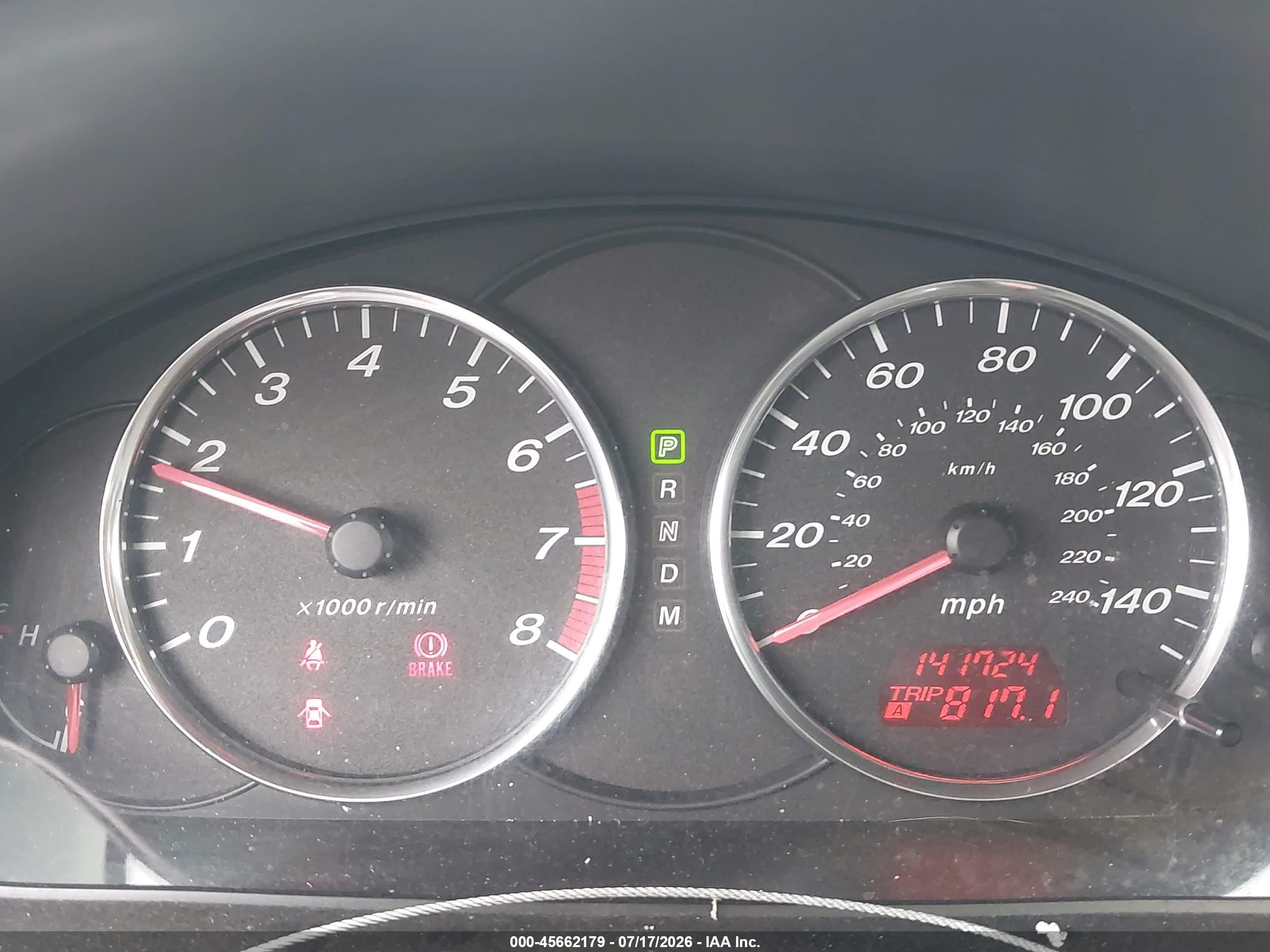 2003 Mazda Mazda6 I Silver vin: 1YVFP80C135M41880