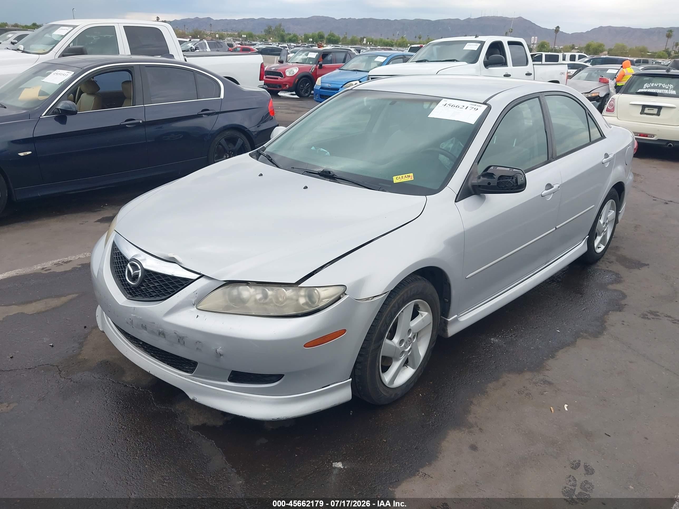 2003 Mazda Mazda6 I Silver vin: 1YVFP80C135M41880