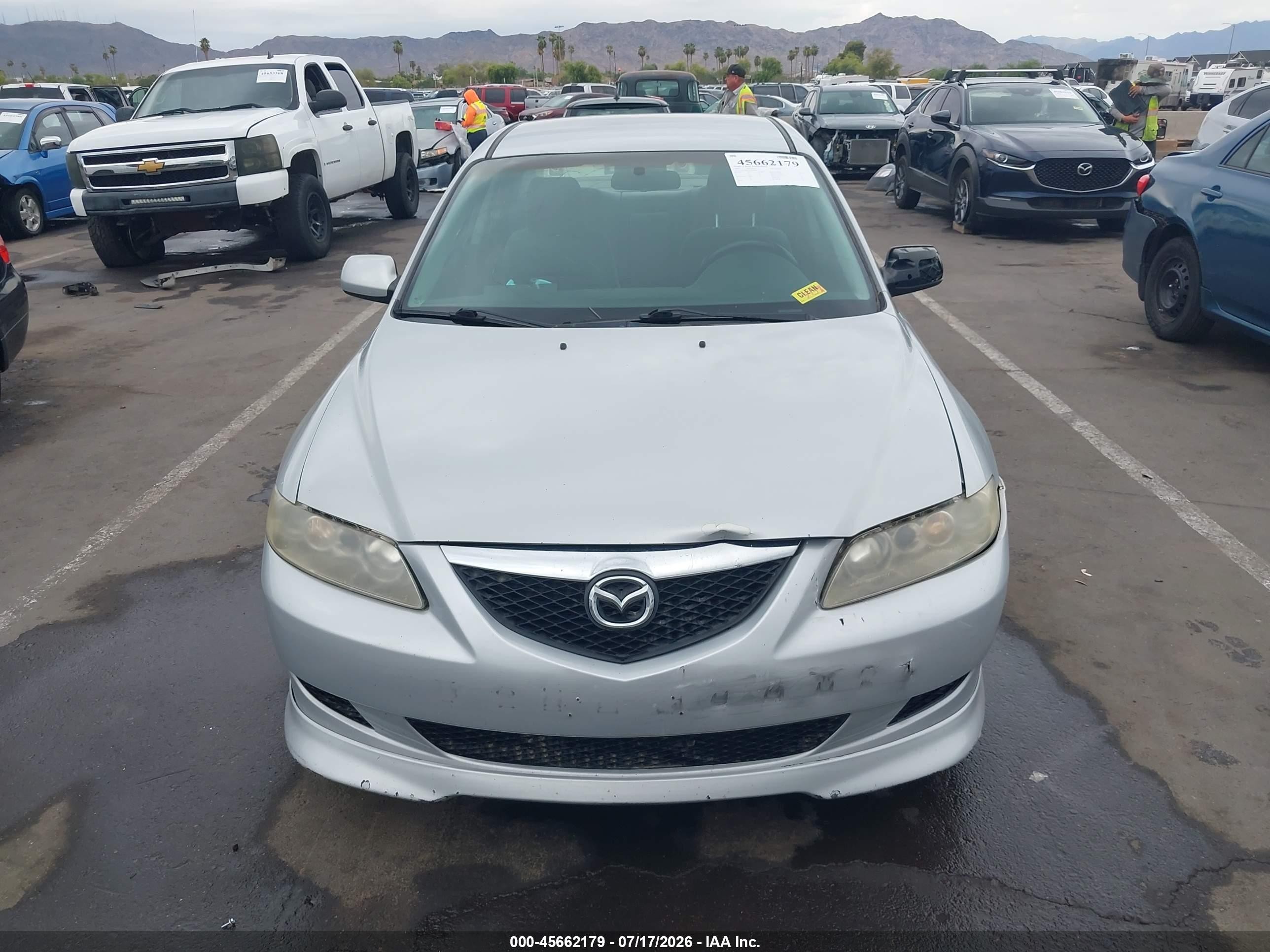 2003 Mazda Mazda6 I Silver vin: 1YVFP80C135M41880