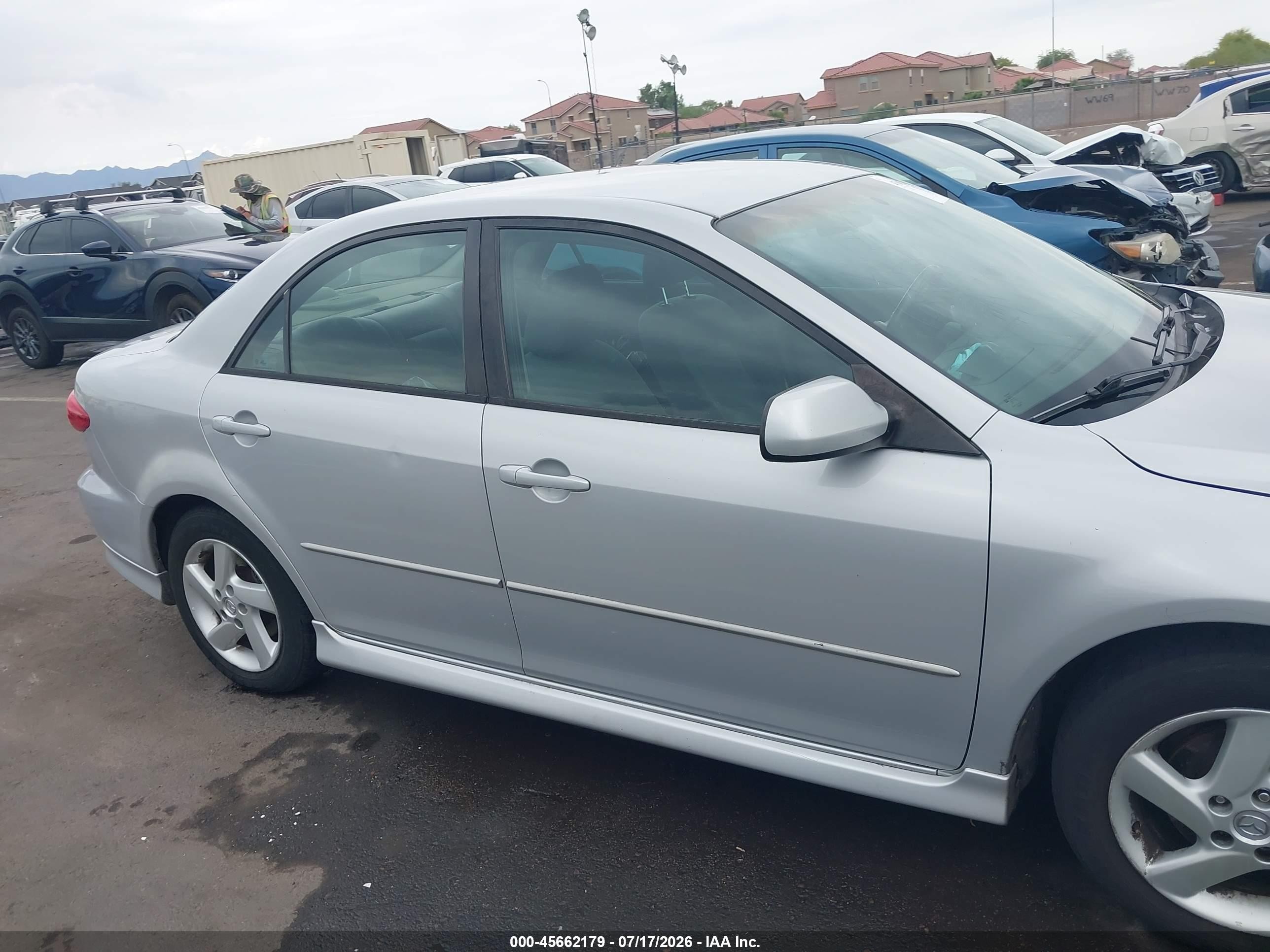 2003 Mazda Mazda6 I Silver vin: 1YVFP80C135M41880