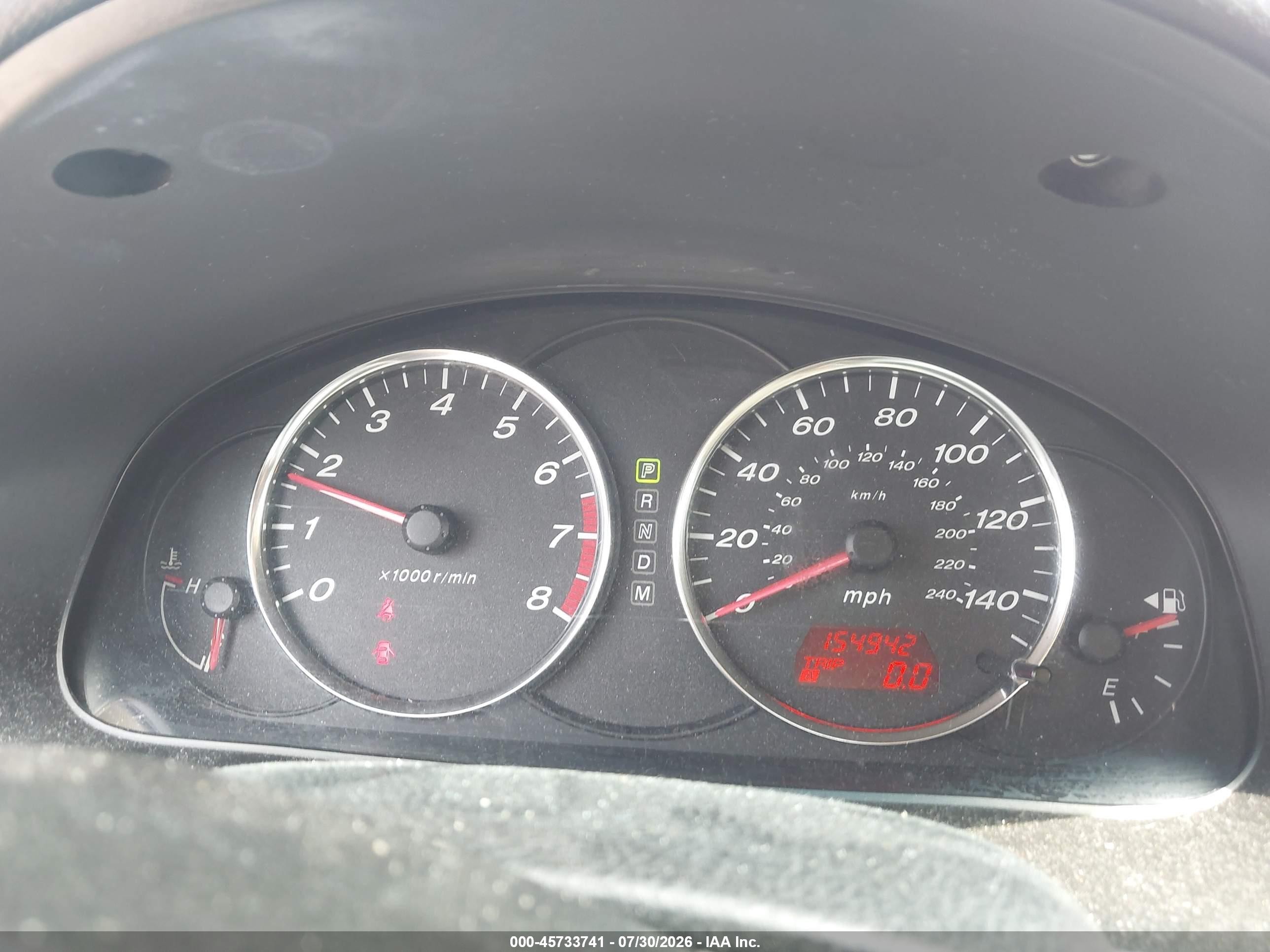2005 Mazda Mazda6 I Base Red vin: 1YVFP80C255M41440