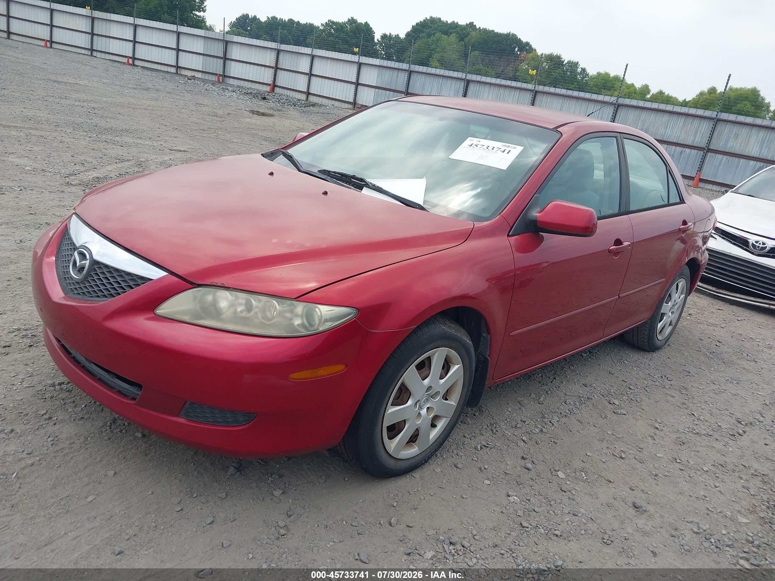 2005 Mazda Mazda6 I Base Red vin: 1YVFP80C255M41440