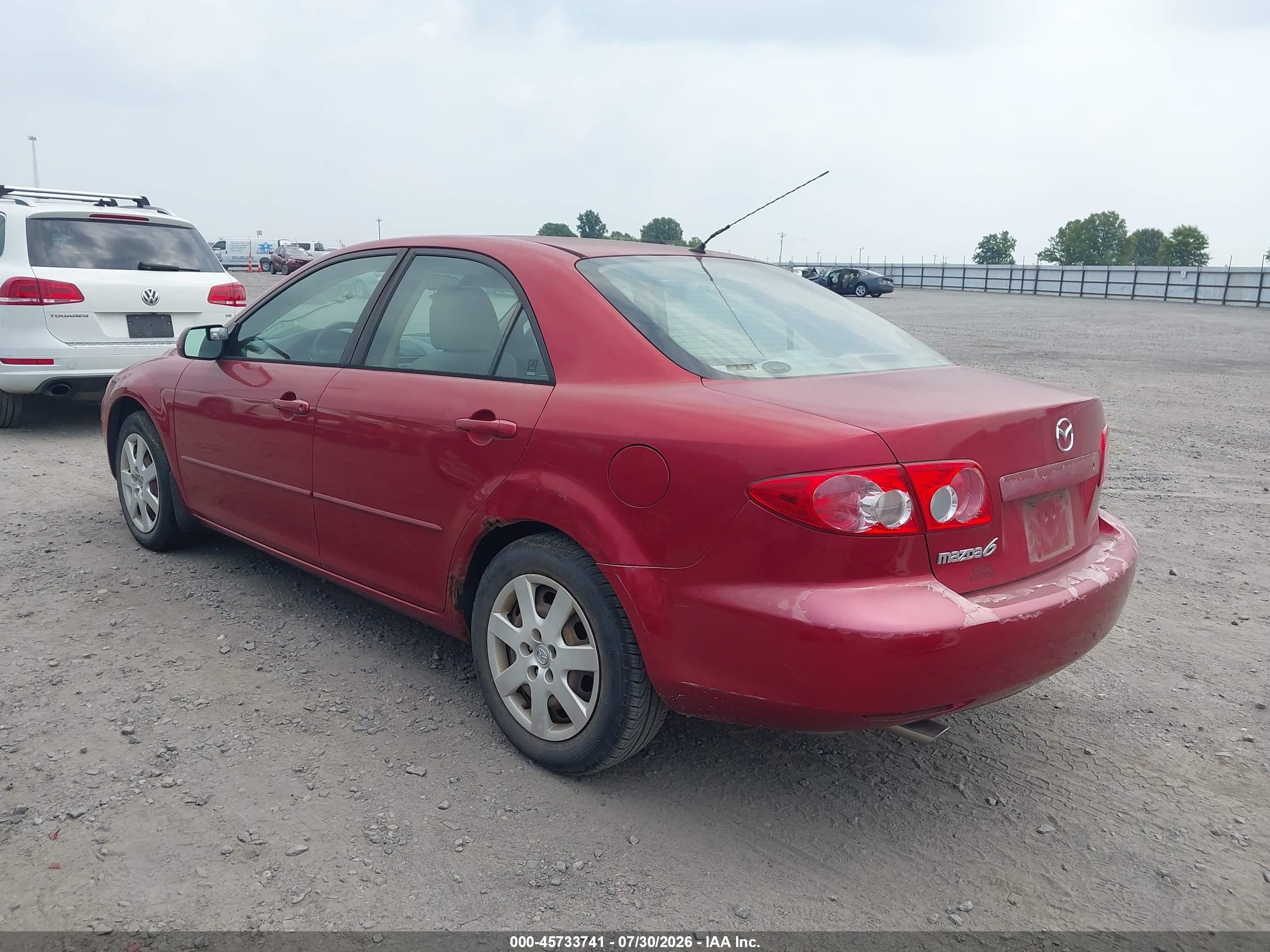 2005 Mazda Mazda6 I Base Red vin: 1YVFP80C255M41440