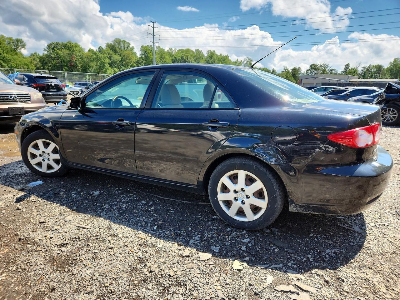 2005 Mazda 6 I Black vin: 1YVFP80C355M67089
