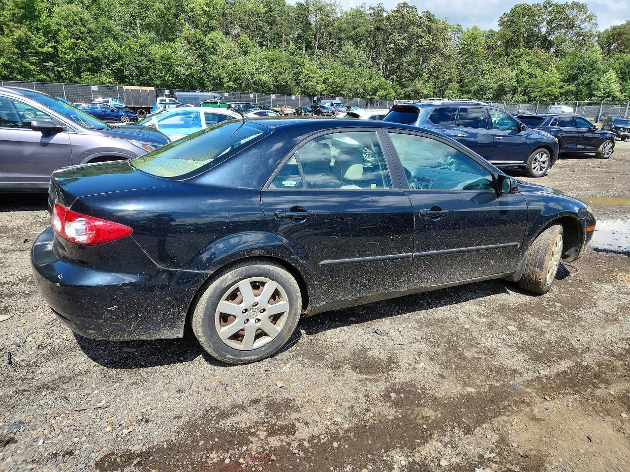 2005 Mazda 6 I Black vin: 1YVFP80C355M67089