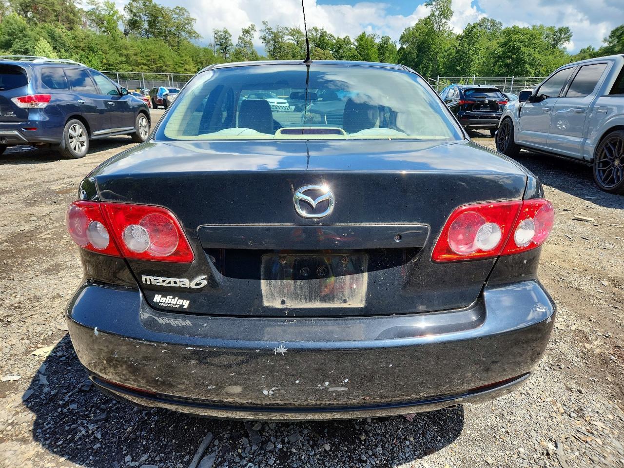 2005 Mazda 6 I Black vin: 1YVFP80C355M67089