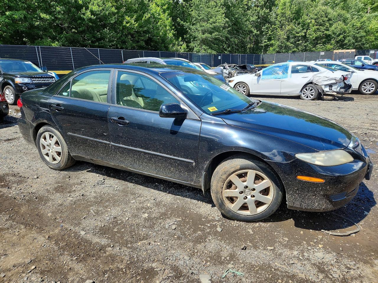 2005 Mazda 6 I Black vin: 1YVFP80C355M67089