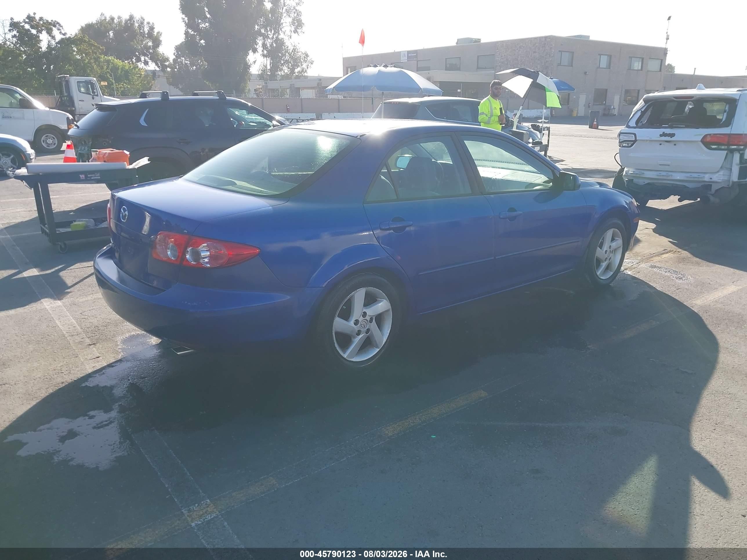 2003 Mazda Mazda6 I Blue vin: 1YVFP80C435M20845